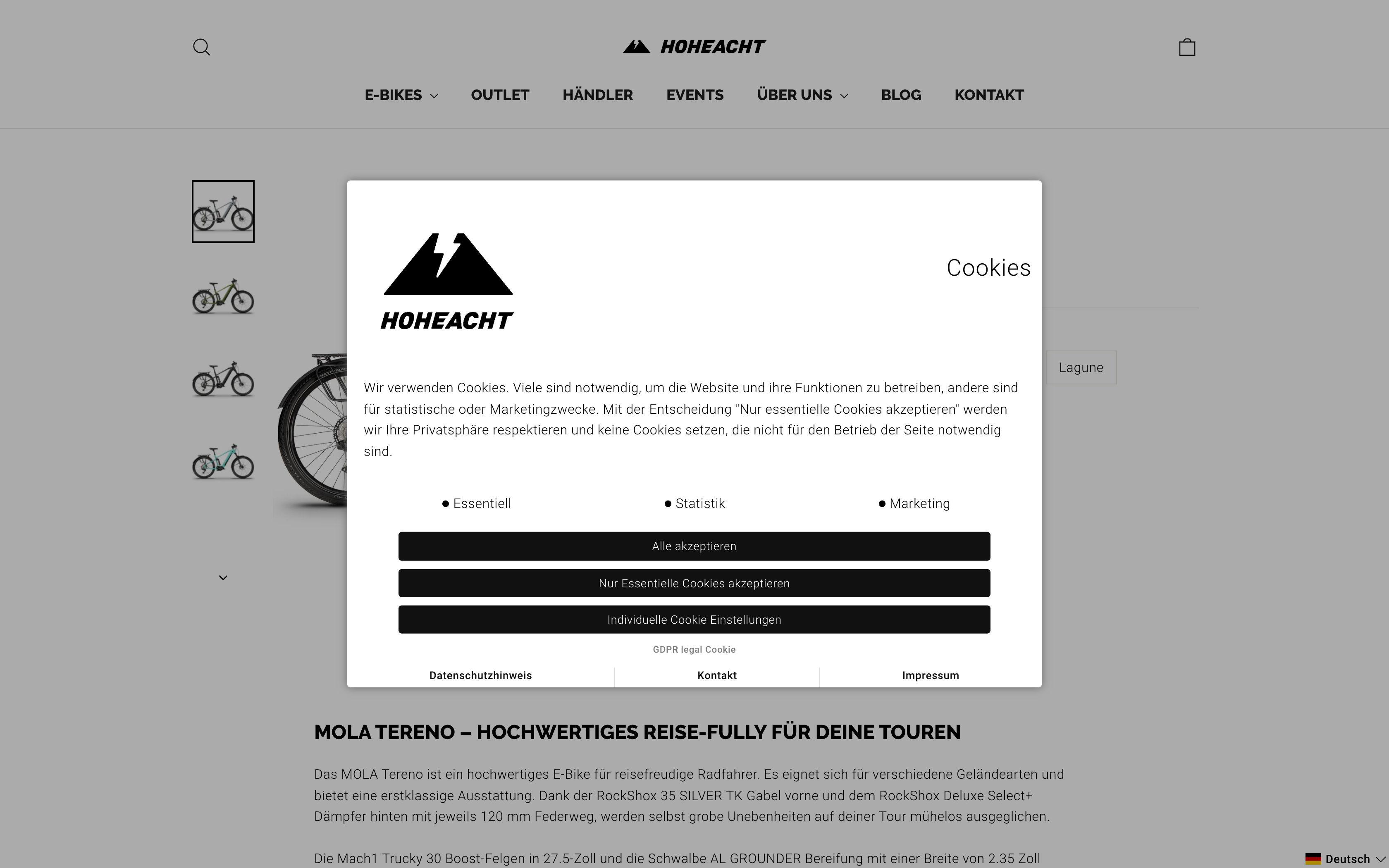 Hohe Acht E-Bikes screenshot 2