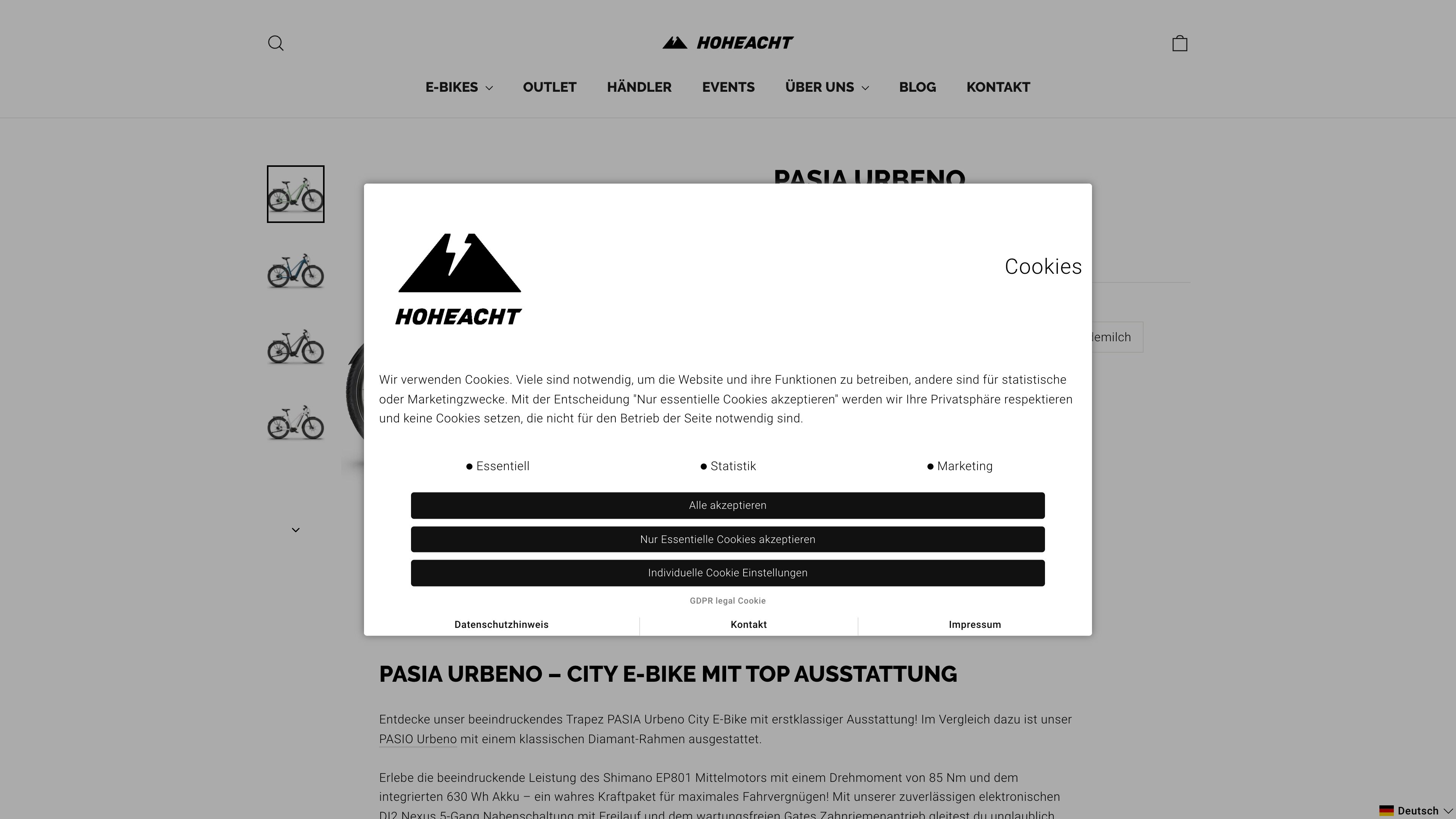 Hohe Acht E-Bikes screenshot 3