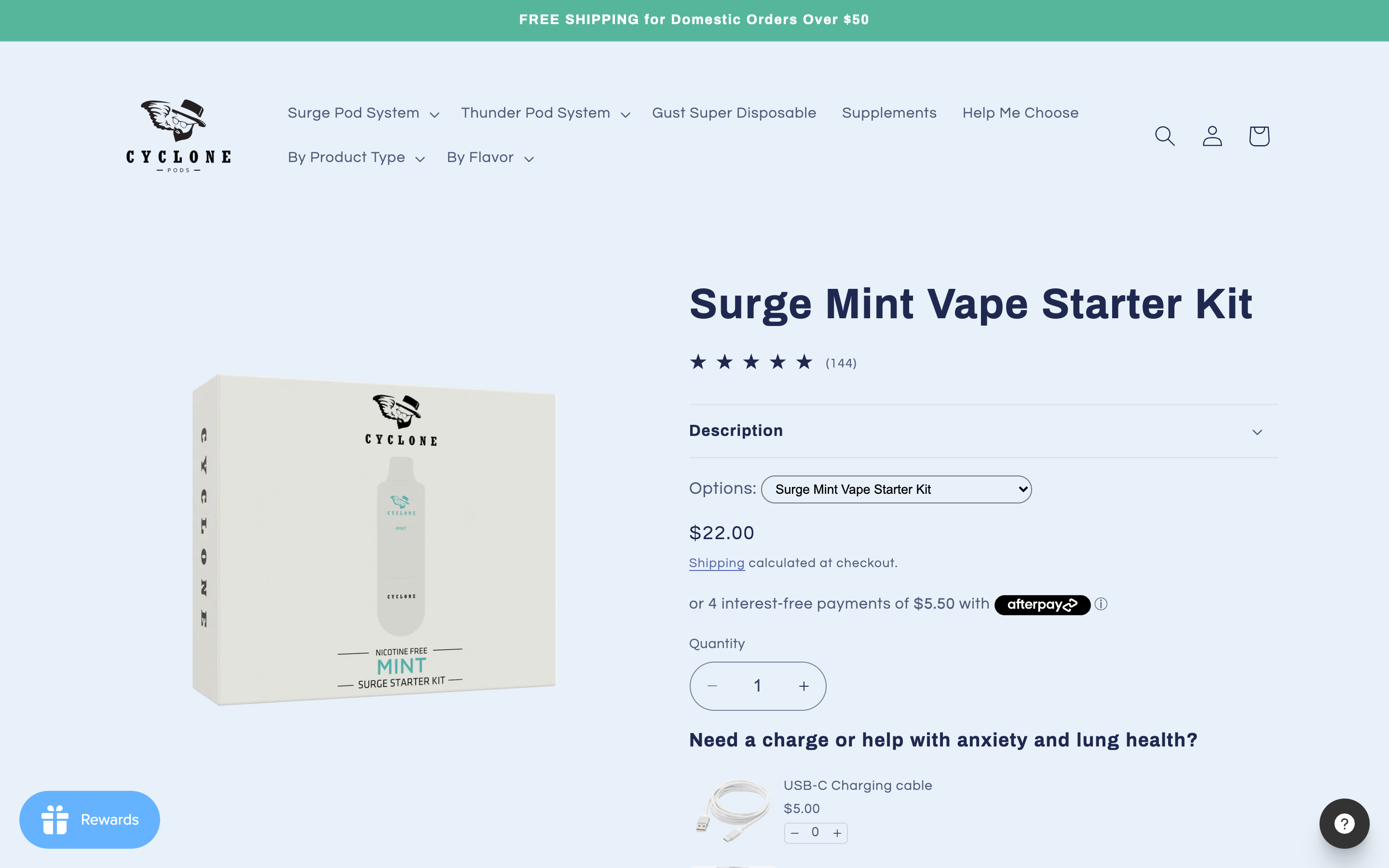 Cyclone Pods - Shopify Custom Design & Search Engine Optimization screenshot 4