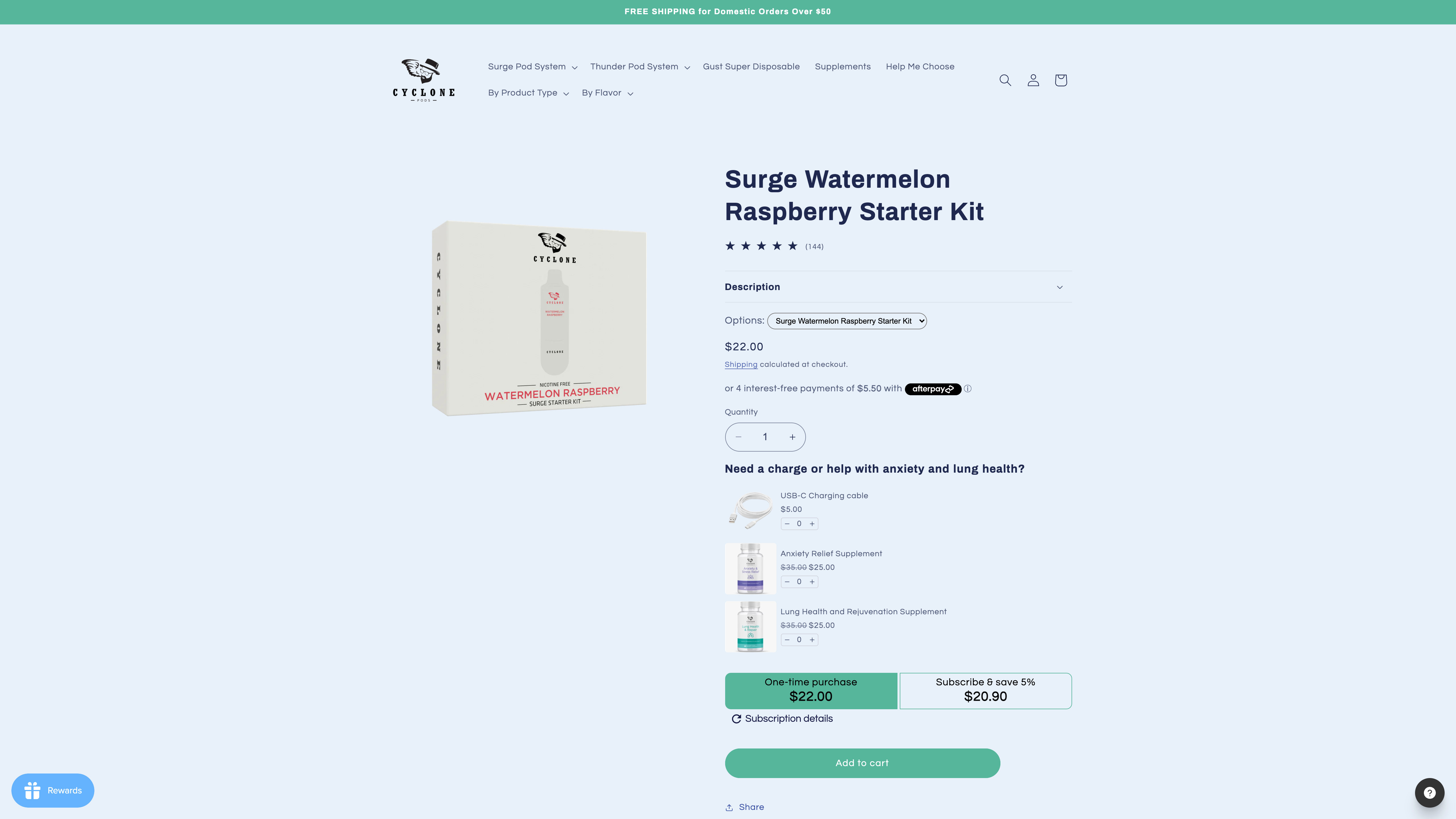 Cyclone Pods - Shopify Custom Design & Search Engine Optimization screenshot 3