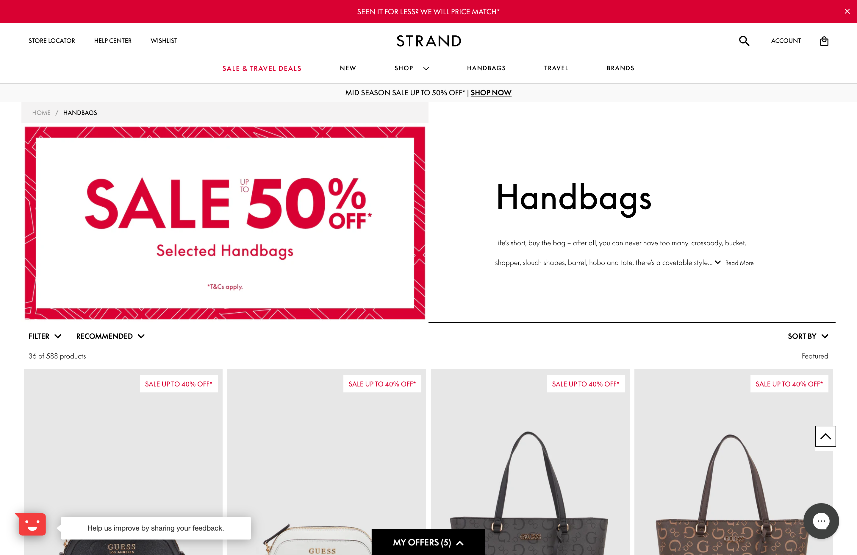 Strandbags screenshot 2