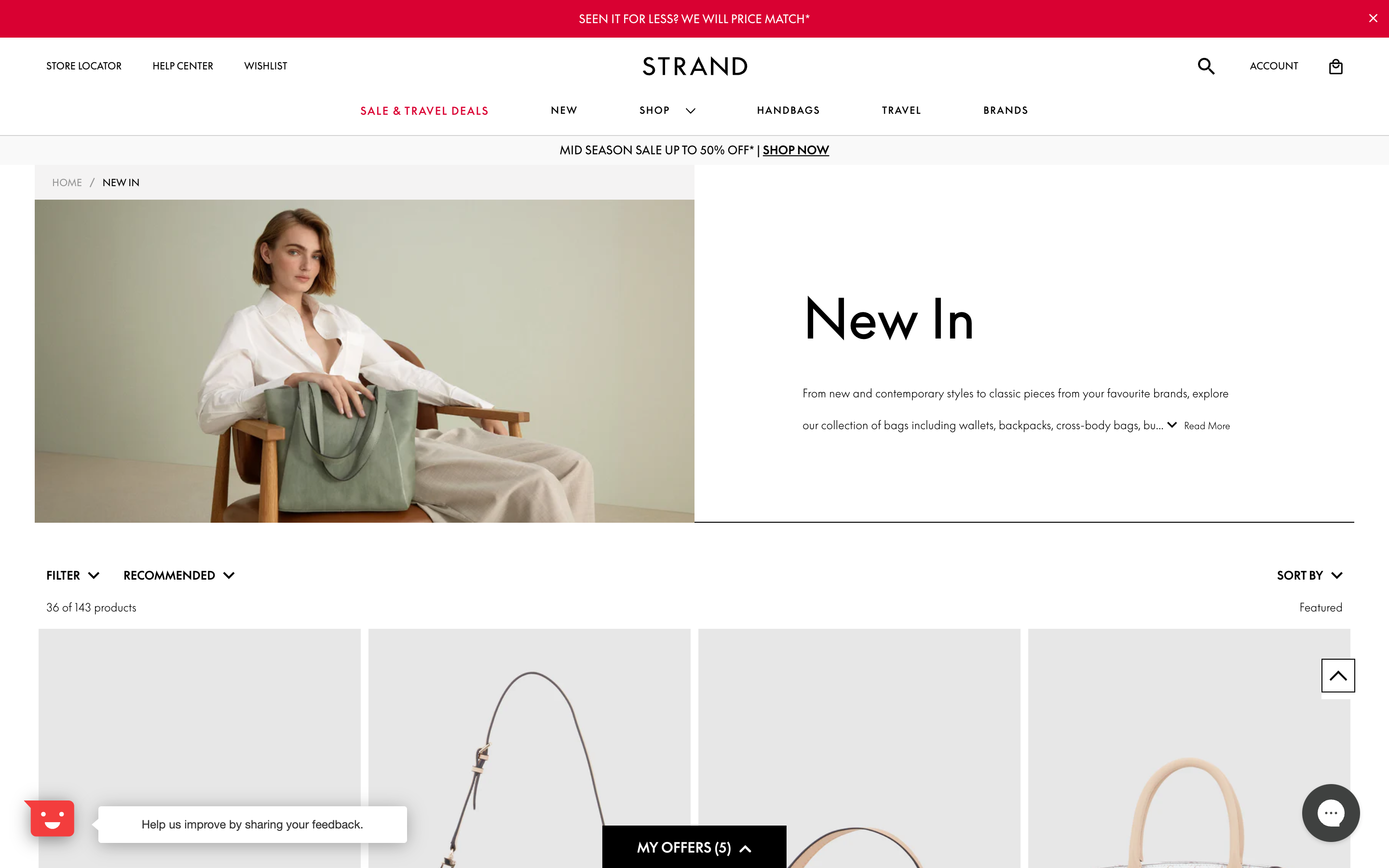 Strandbags screenshot