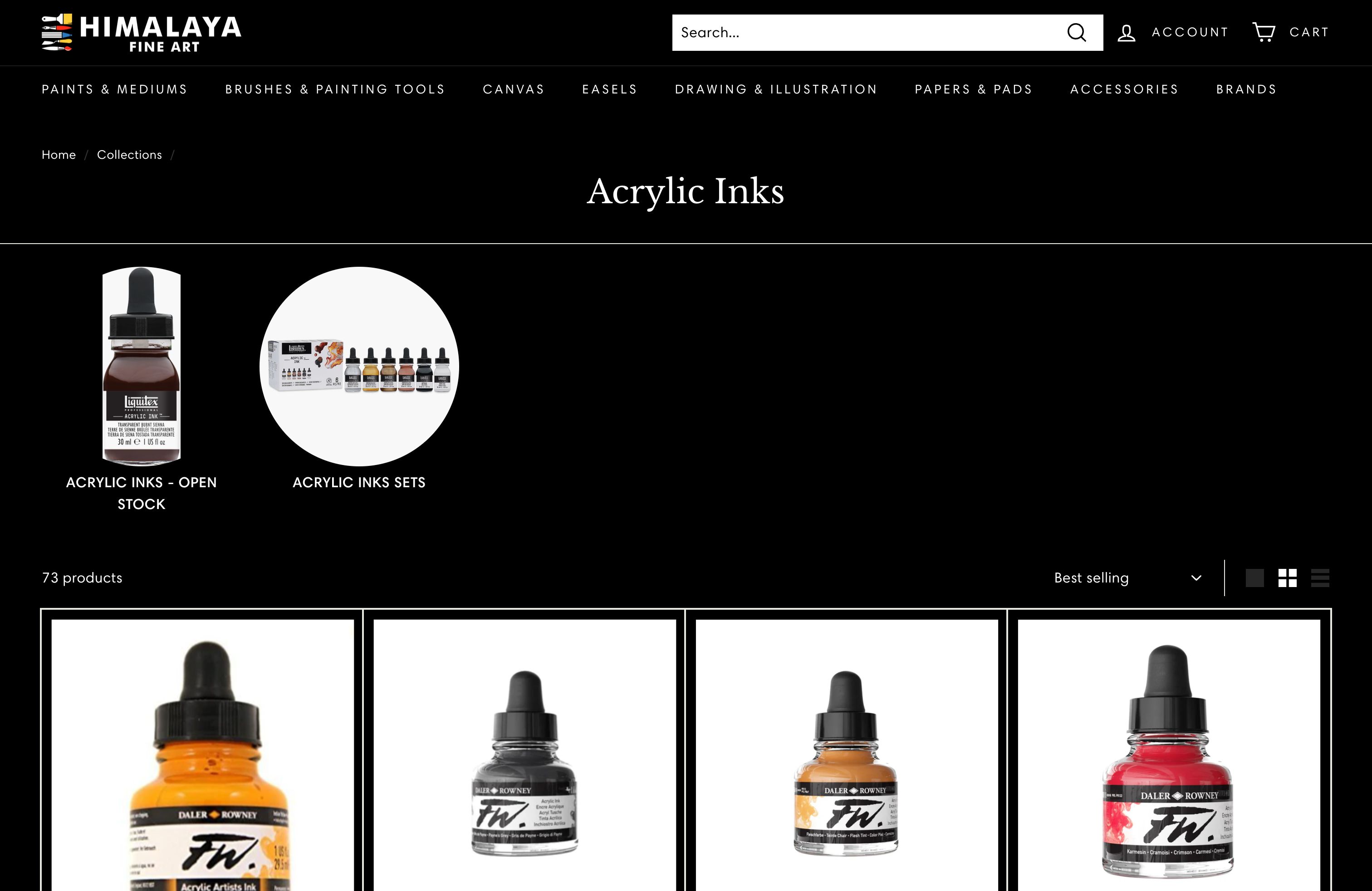 Himalayafineart - store re-design and customisation screenshot 2