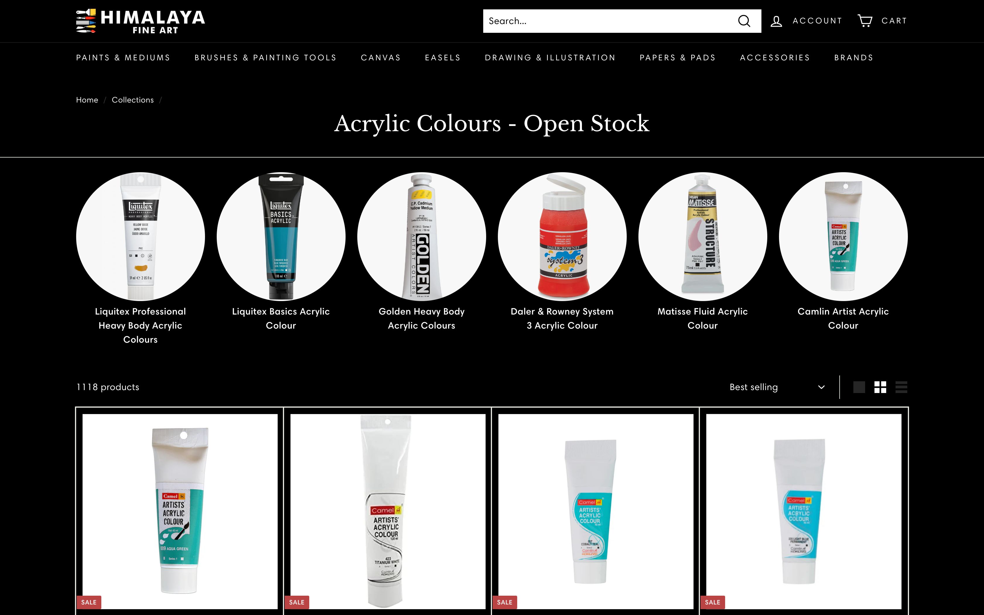 Himalayafineart - store re-design and customisation screenshot 3