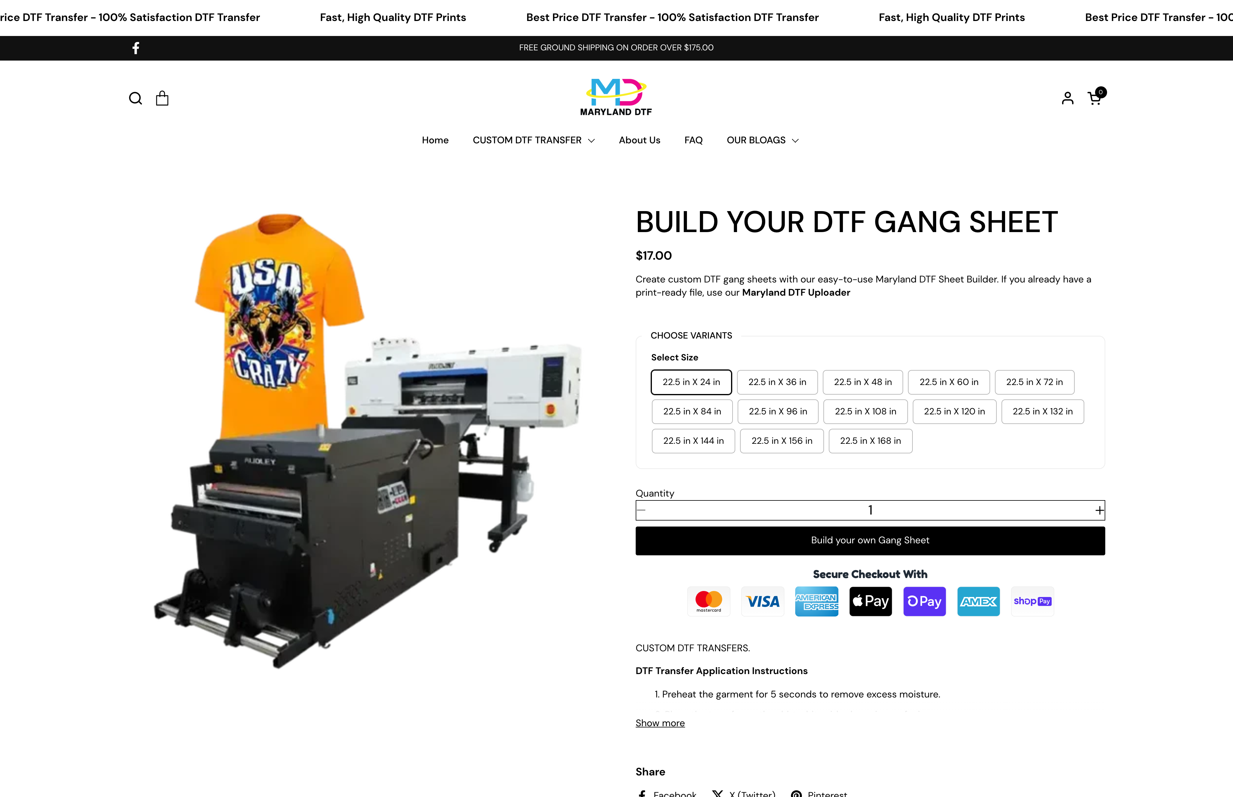 DTF Priting Website  screenshot 5