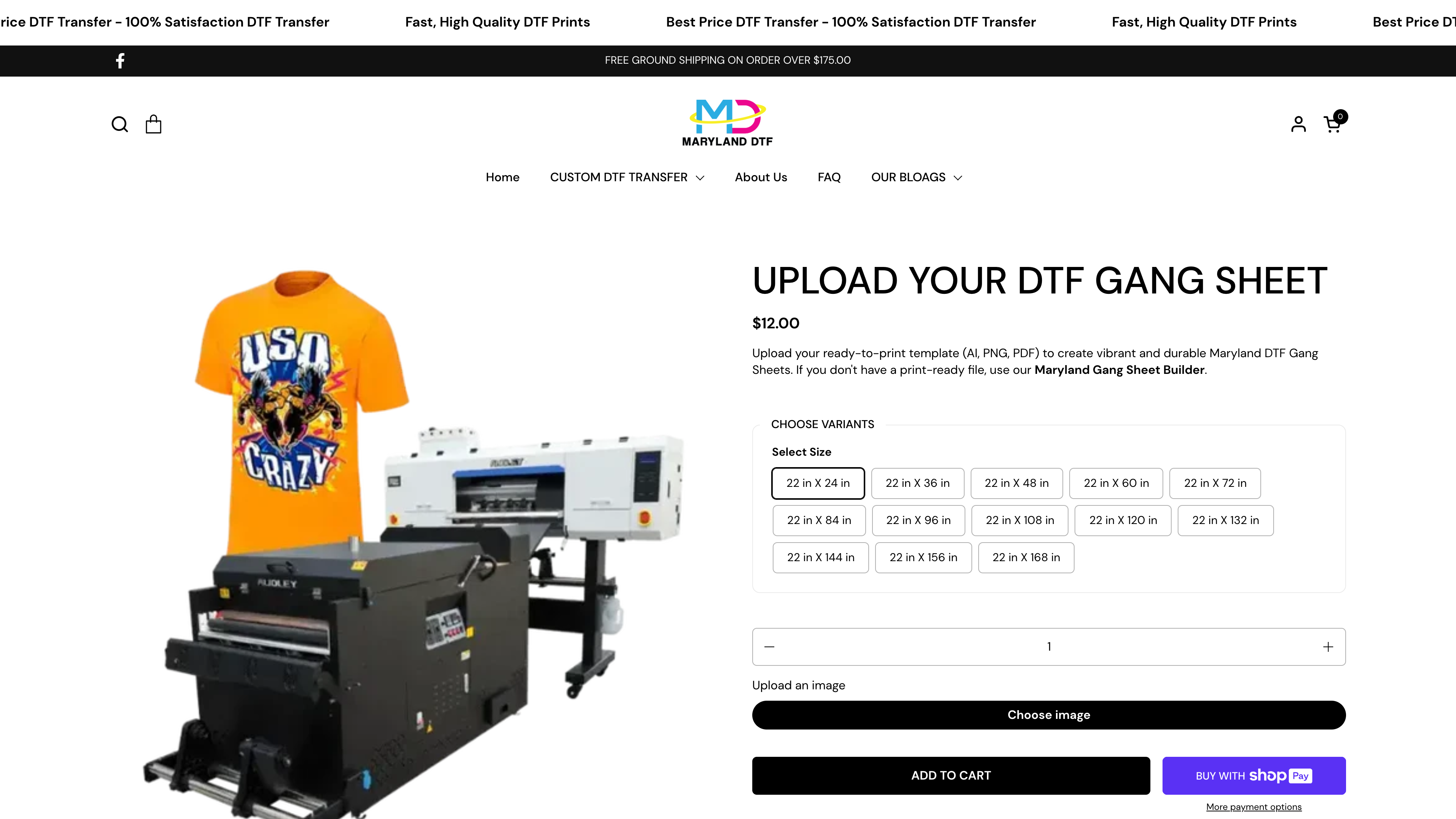 DTF Priting Website  screenshot 3