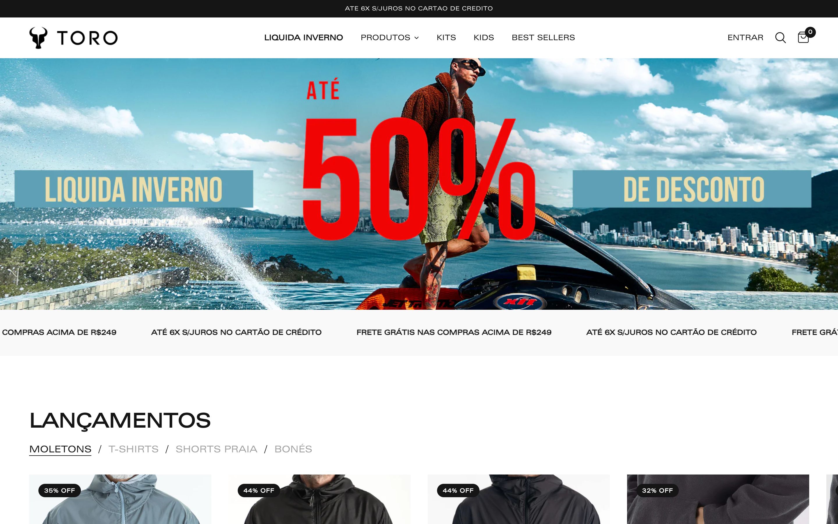 Complete Store Redesign and Integration for TORO