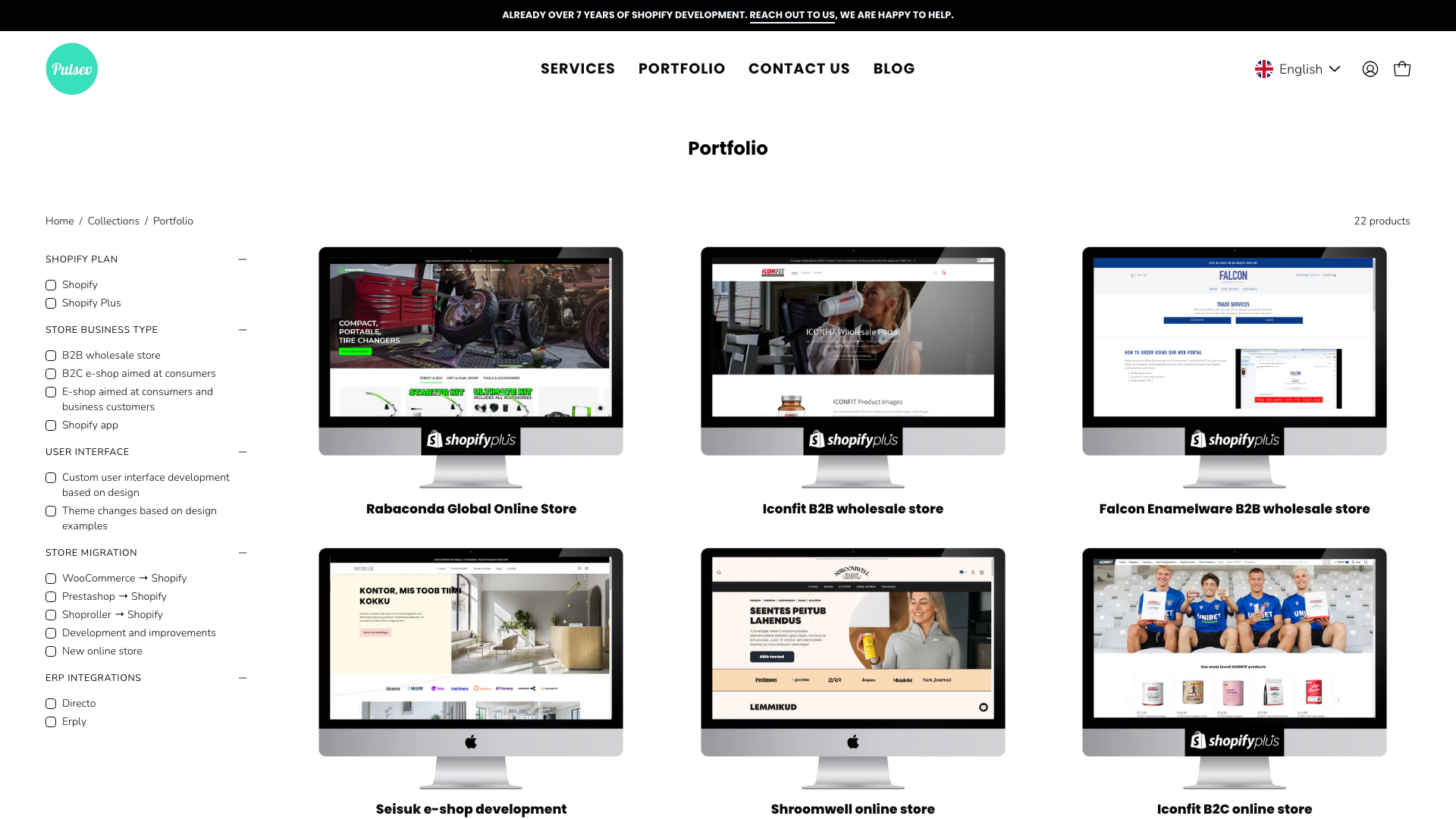 Check our portfolio on the following link: