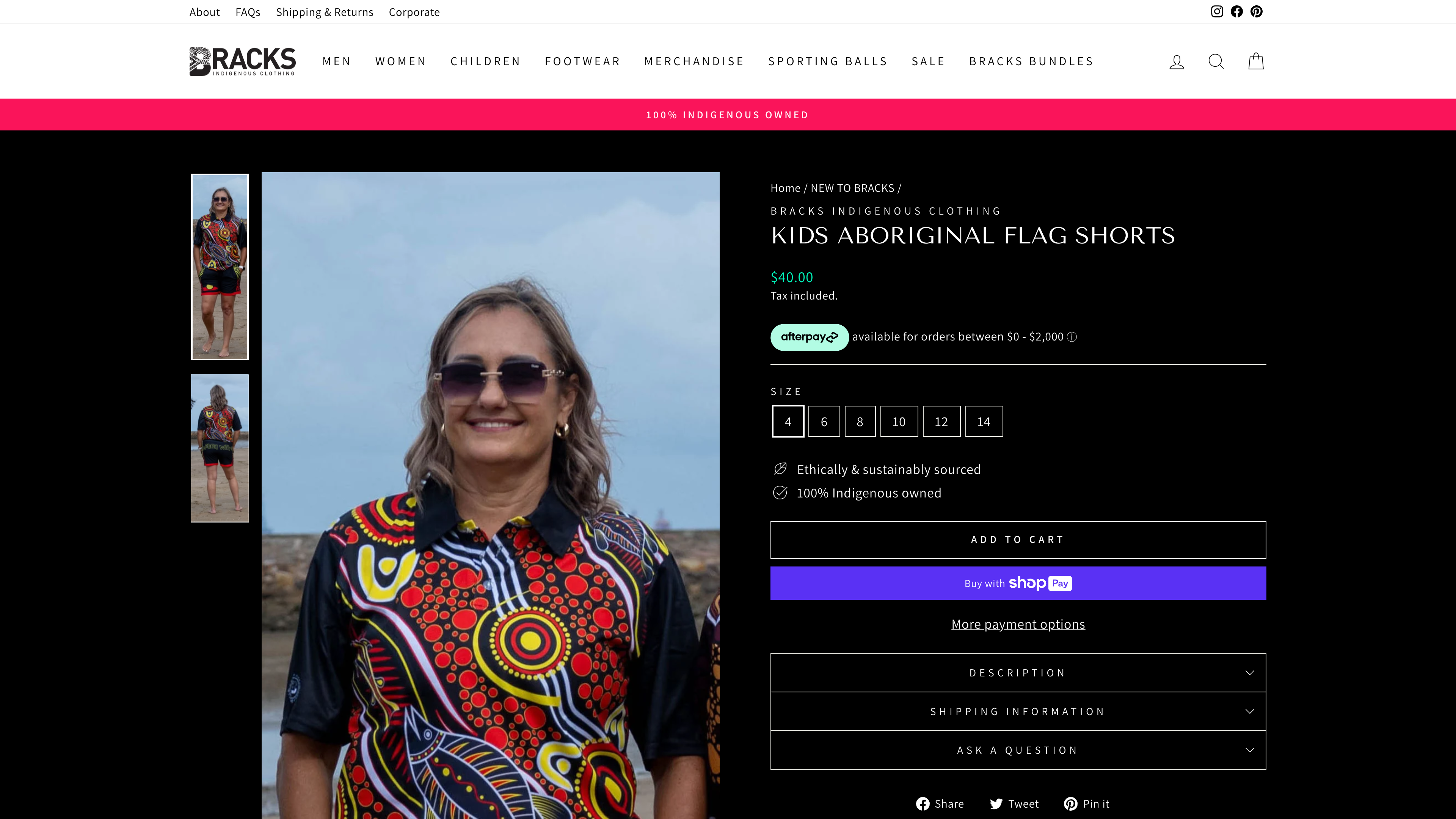 Bracks Indigenous Clothing screenshot 5