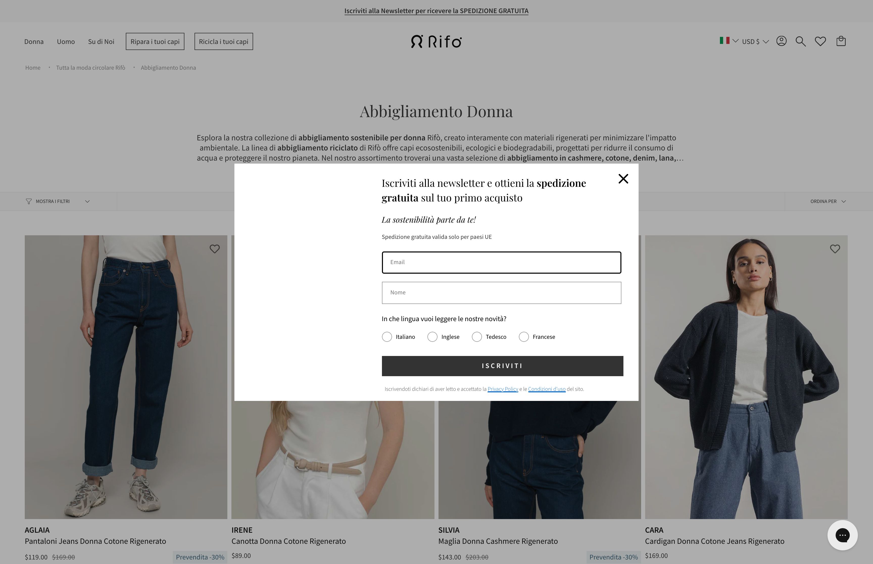 RIFÒ - Circular Fashion Made in Italy screenshot 2