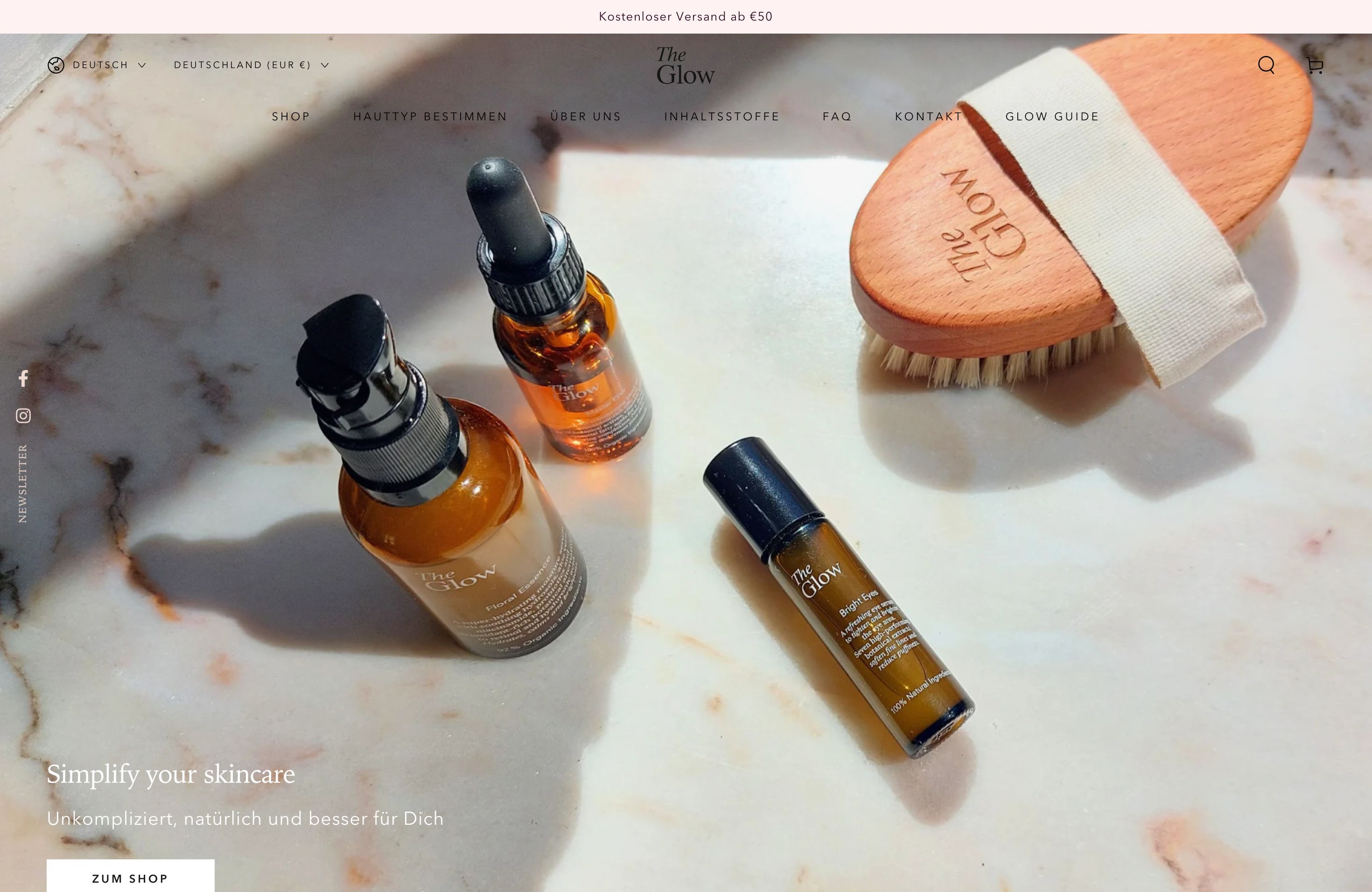 The Glow - Naturkosmetik - Germany screenshot