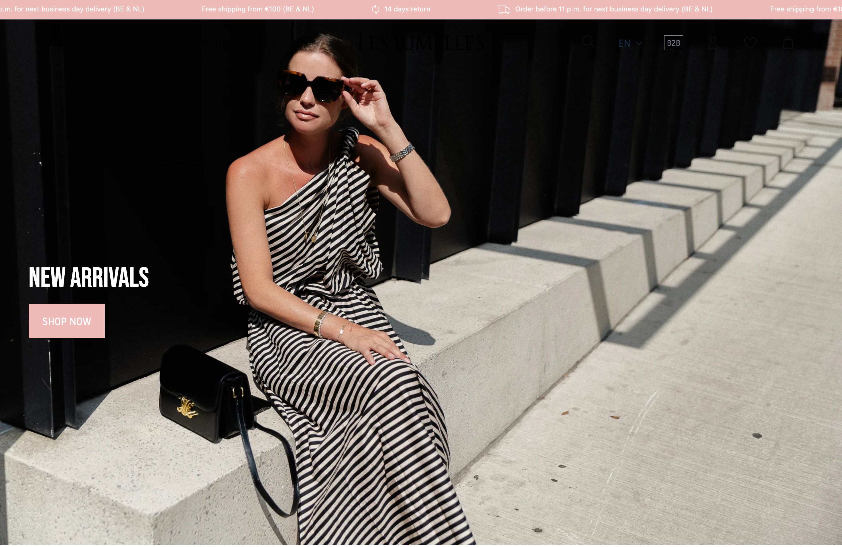 Les Jumelles - high end Belgian Fashion screenshot 6