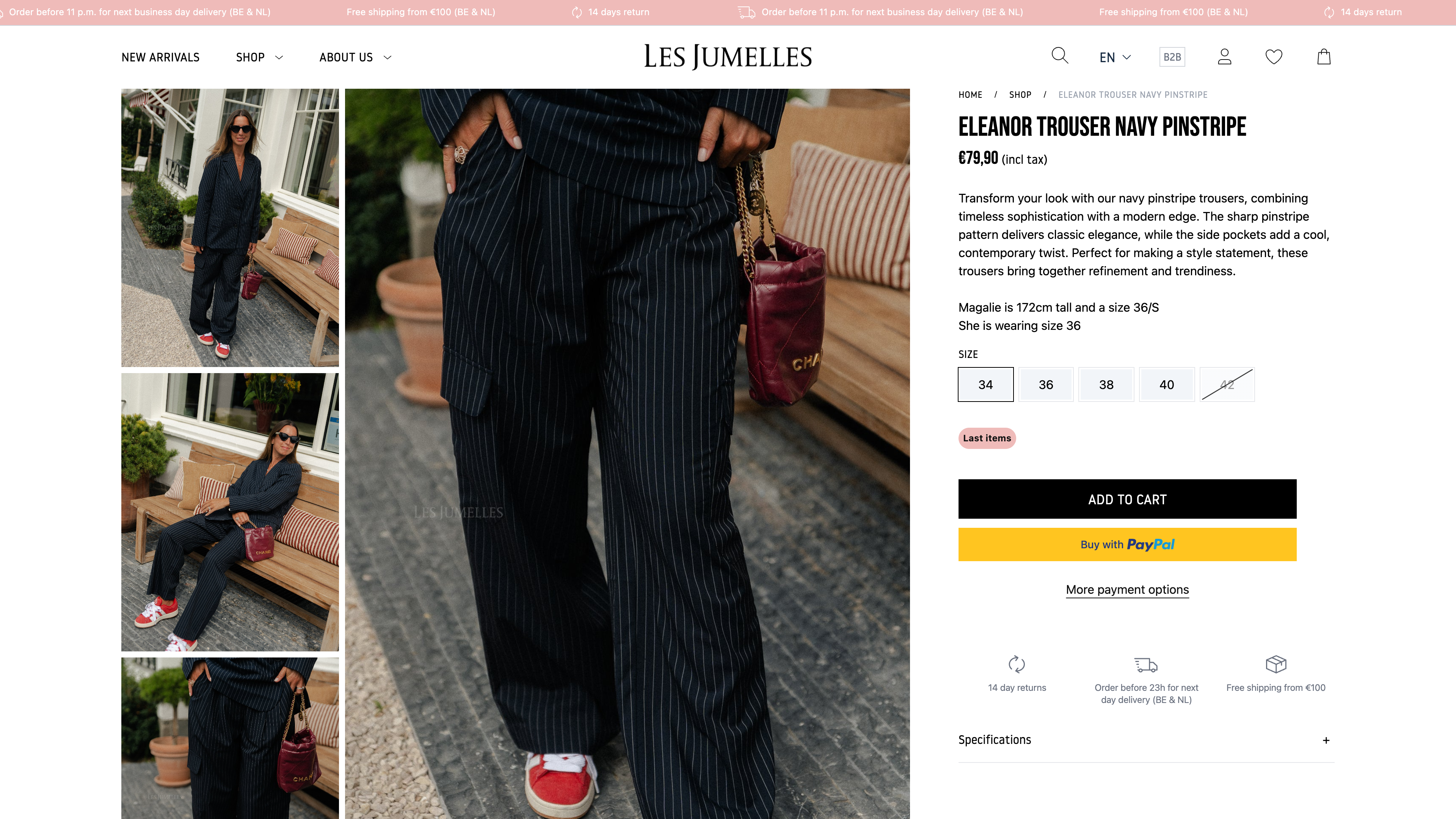 Les Jumelles - high end Belgian Fashion screenshot 5