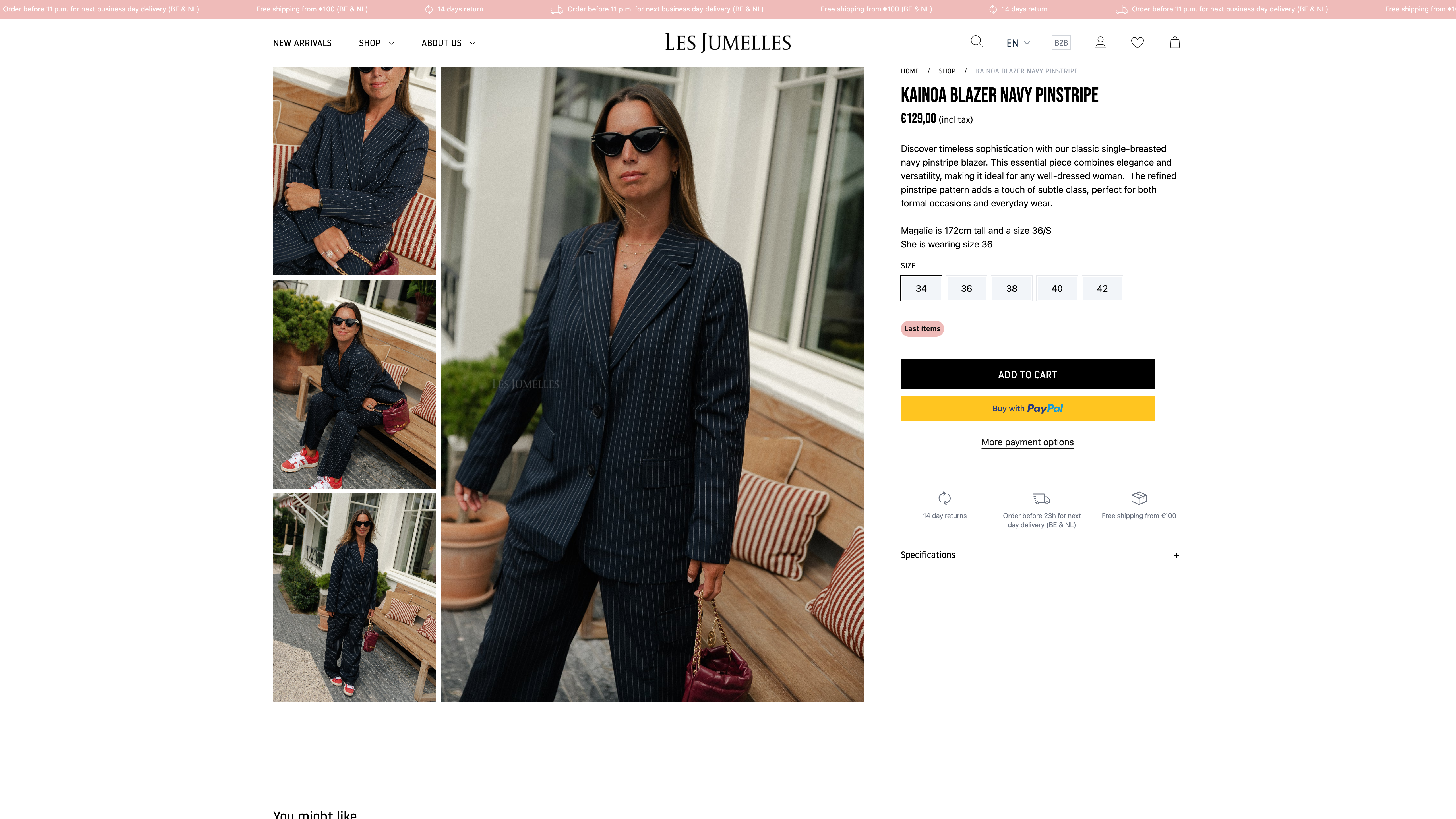 Les Jumelles - high end Belgian Fashion screenshot 4
