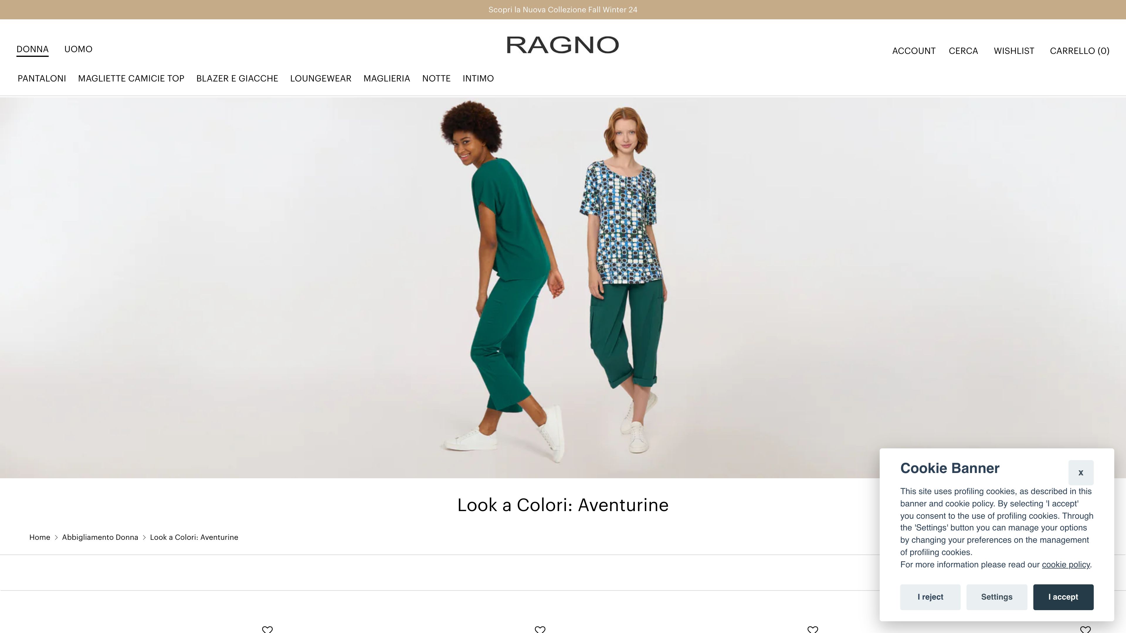 RAGNO - Italian clothing and underwear brand since 1879 screenshot 3