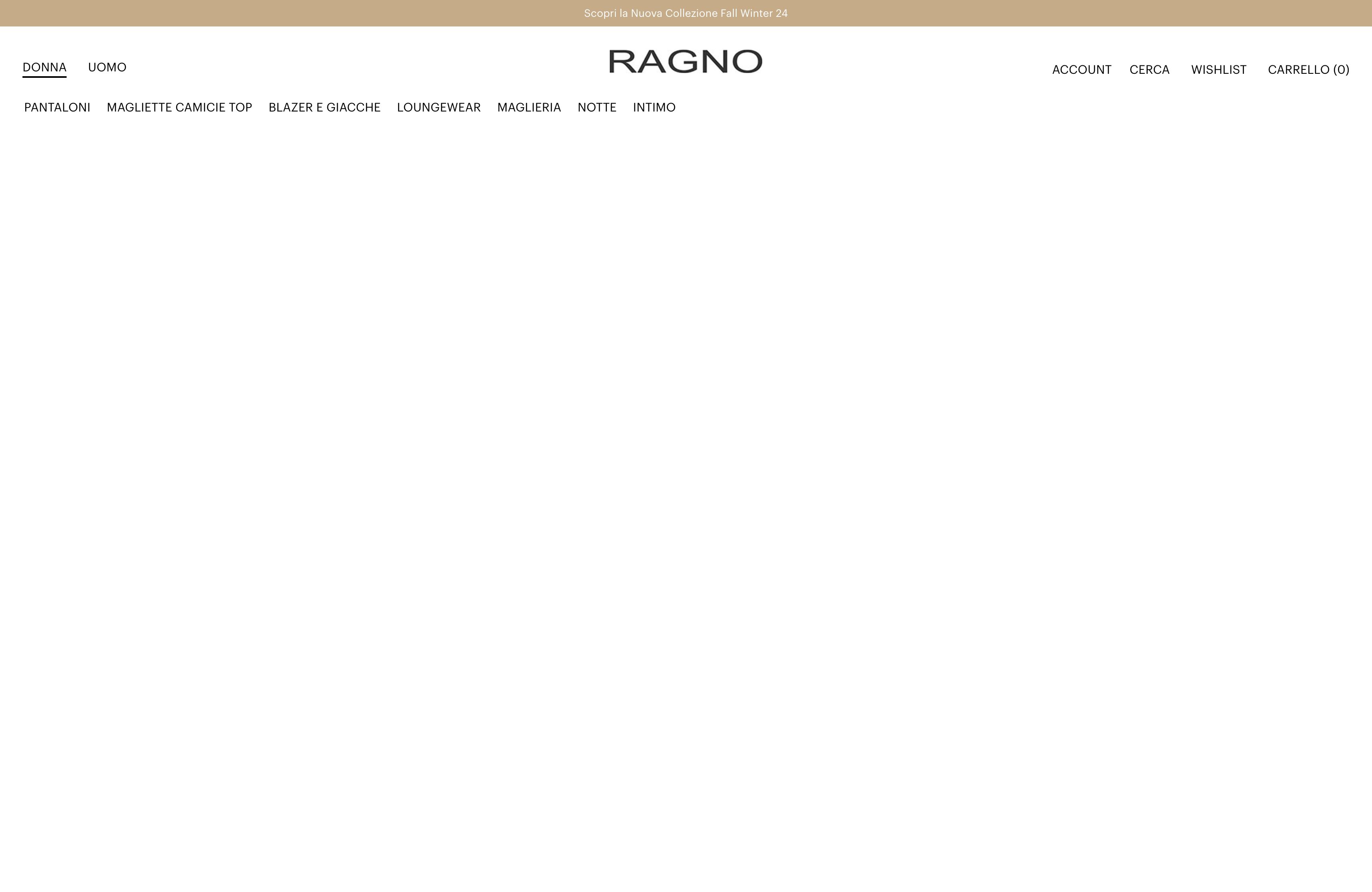 RAGNO - Italian clothing and underwear brand since 1879 screenshot 4