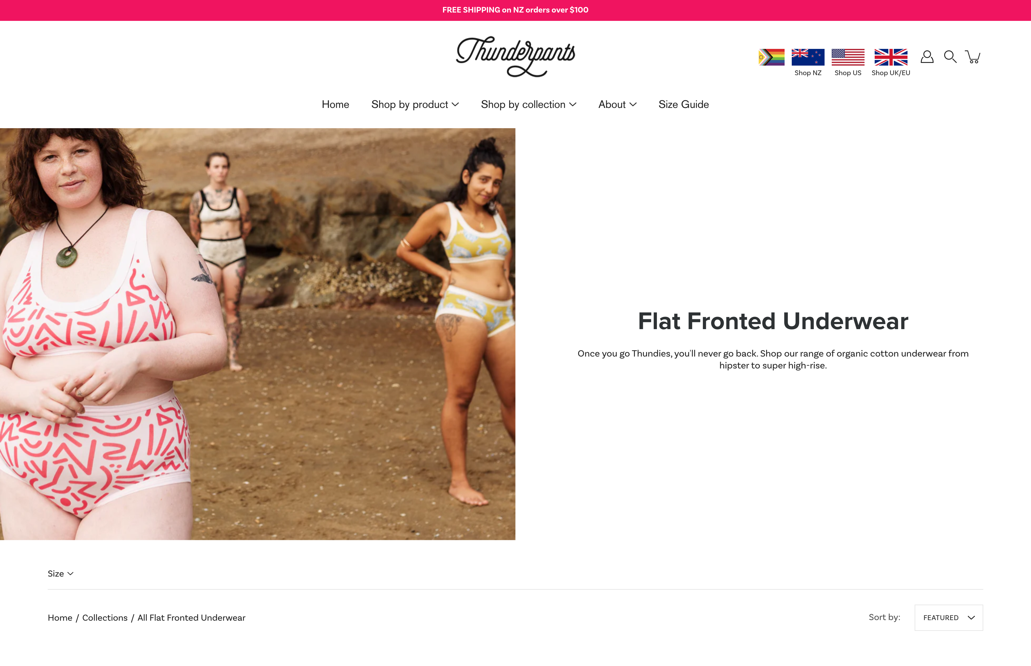 Thunderpants NZ, UK, USA screenshot