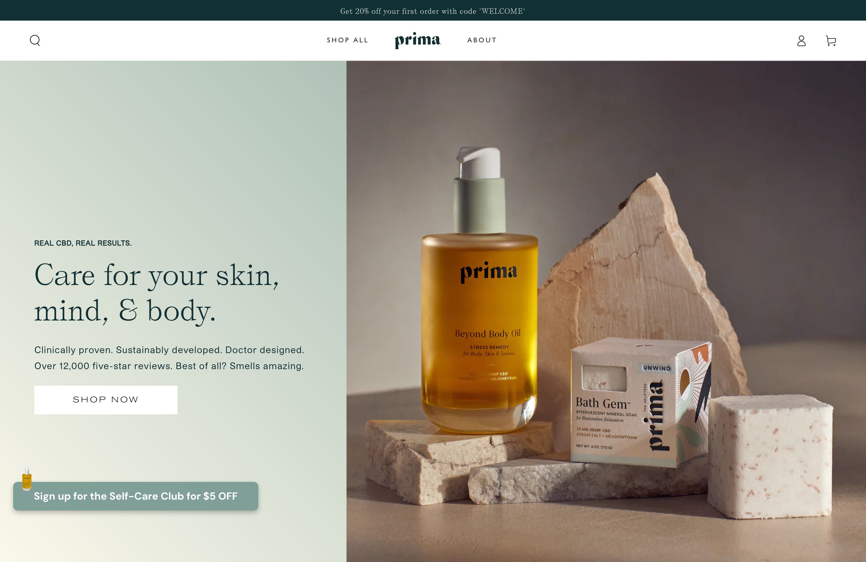 Prima Top US skincare brand redesigned screenshot 4