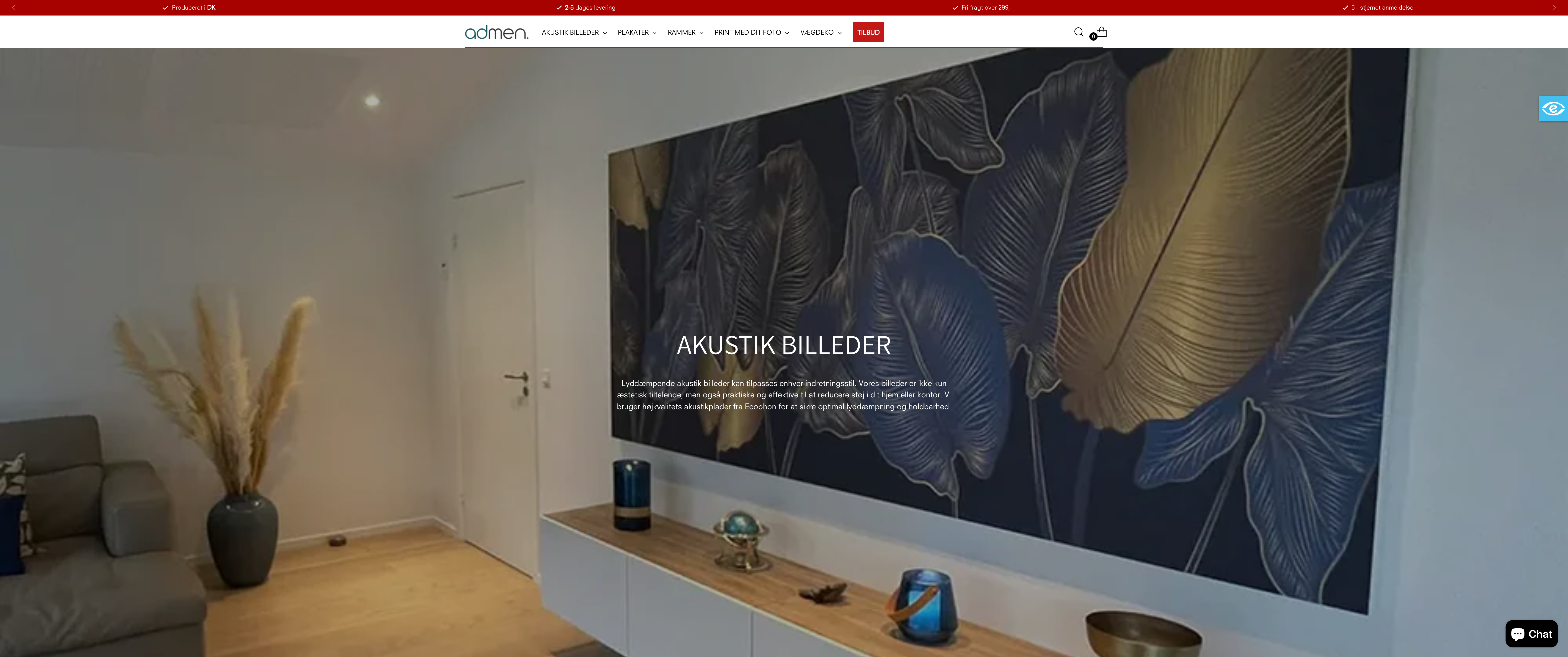 Custom Shopify Theme Development for Admen.dk: Enhanced Functionality & Customization