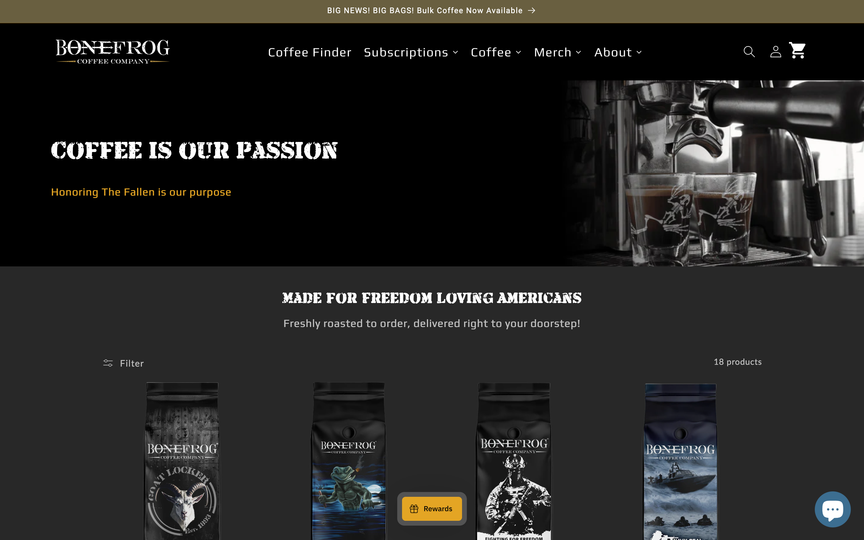 Bonefrog Coffee screenshot 2