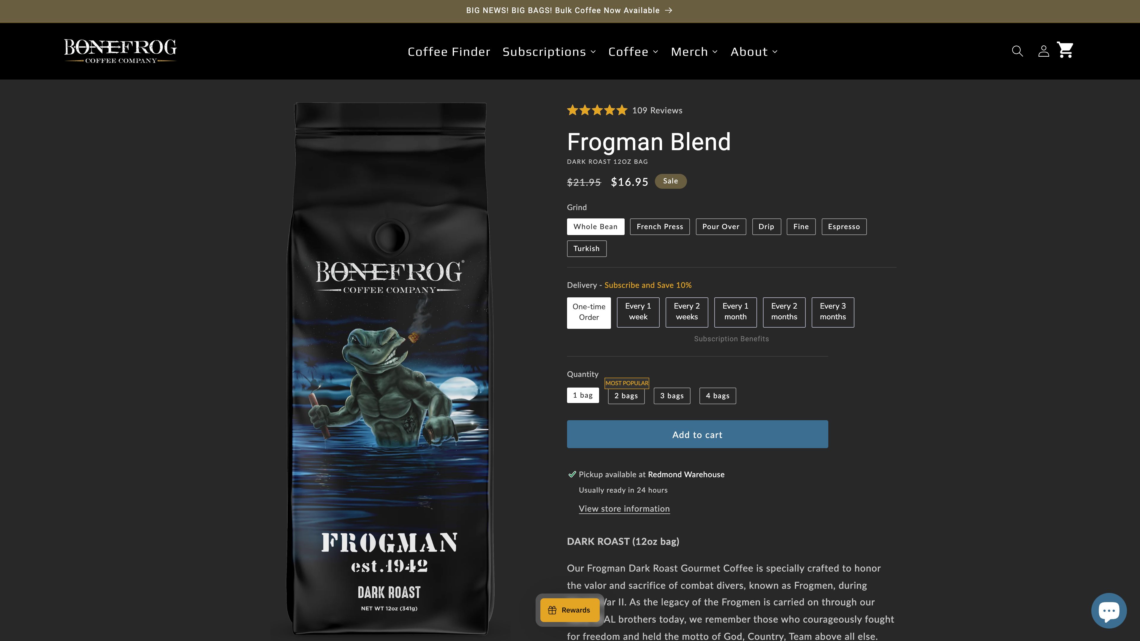 Bonefrog Coffee screenshot 4