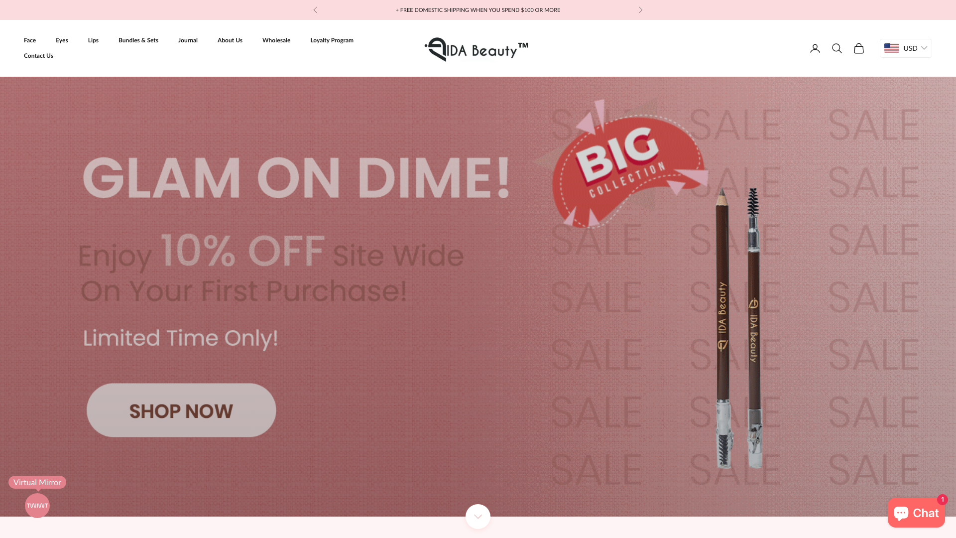 Premium Redesign for "IDA Beauty Shop"
