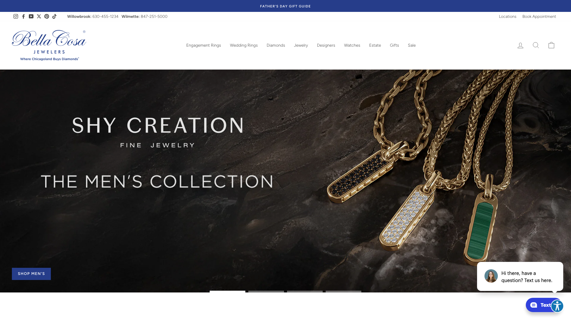 Bella Cosa Jewelers screenshot