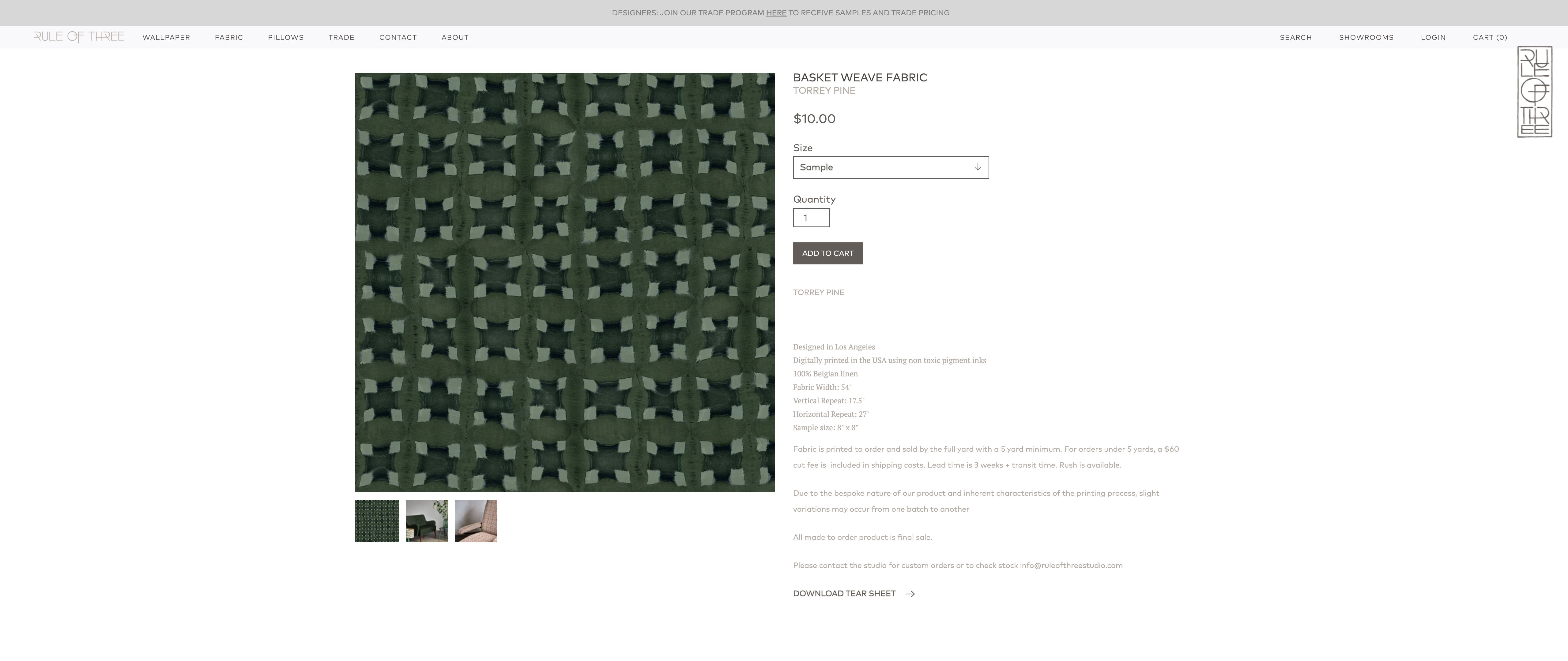 Rule of Three website development screenshot 4