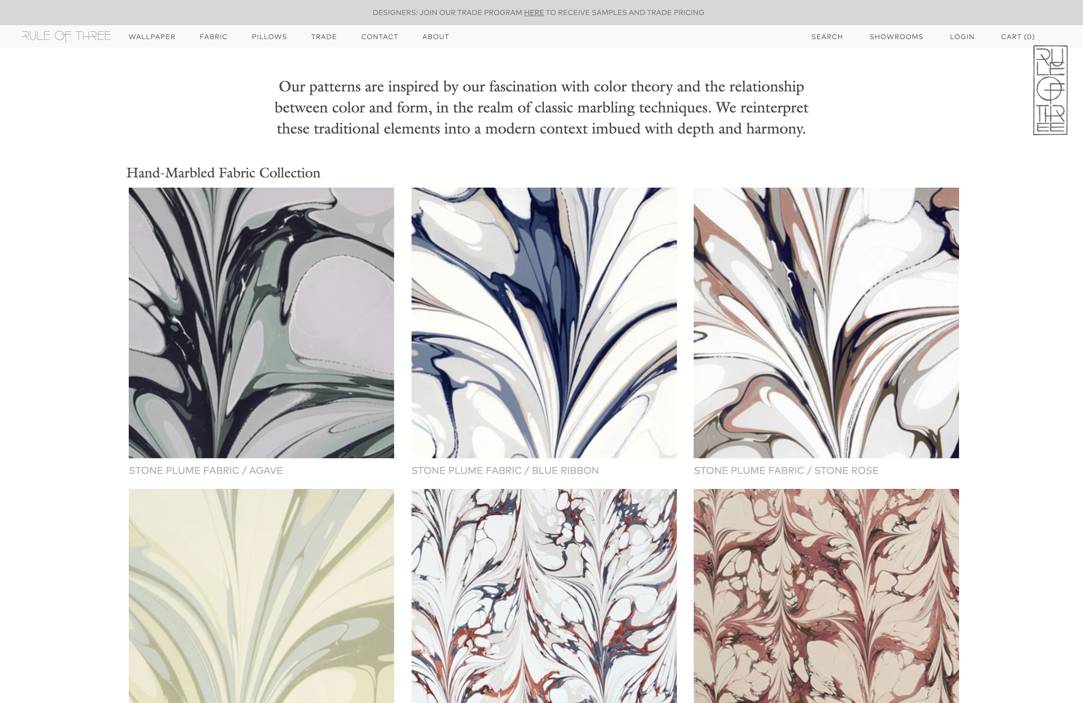 Rule of Three website development screenshot