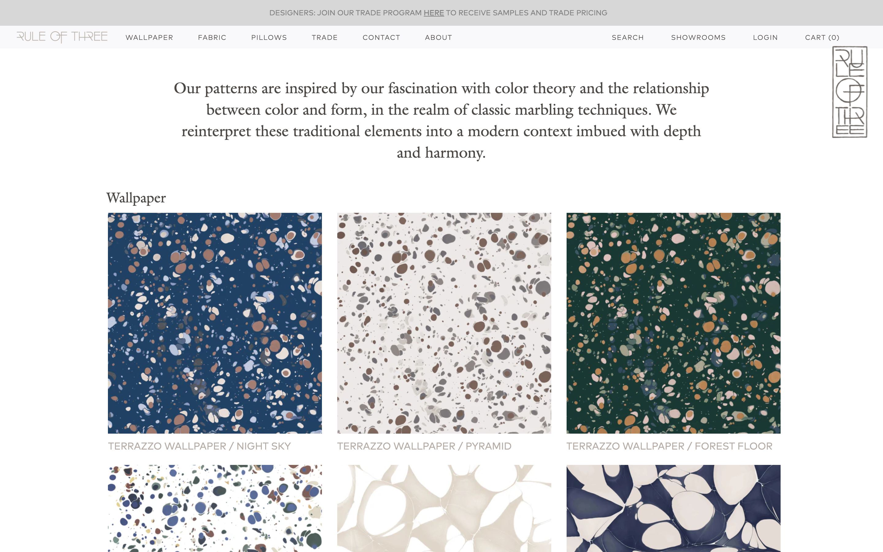 Rule of Three website development screenshot 2
