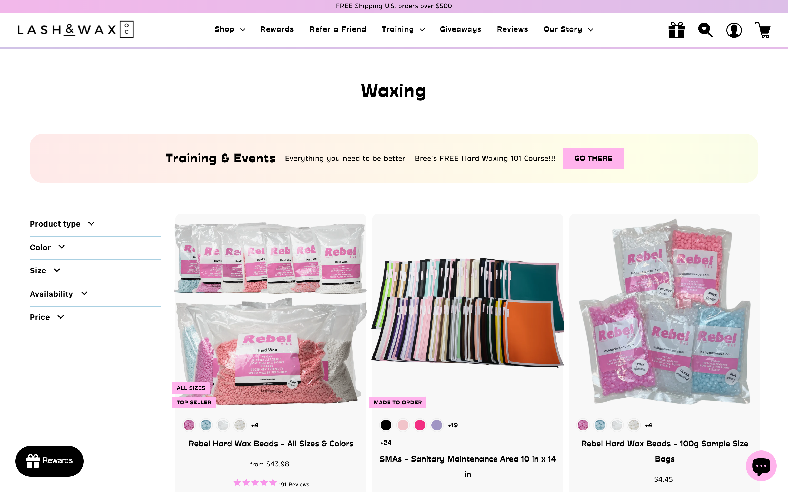 Lash & Wax OC screenshot 2