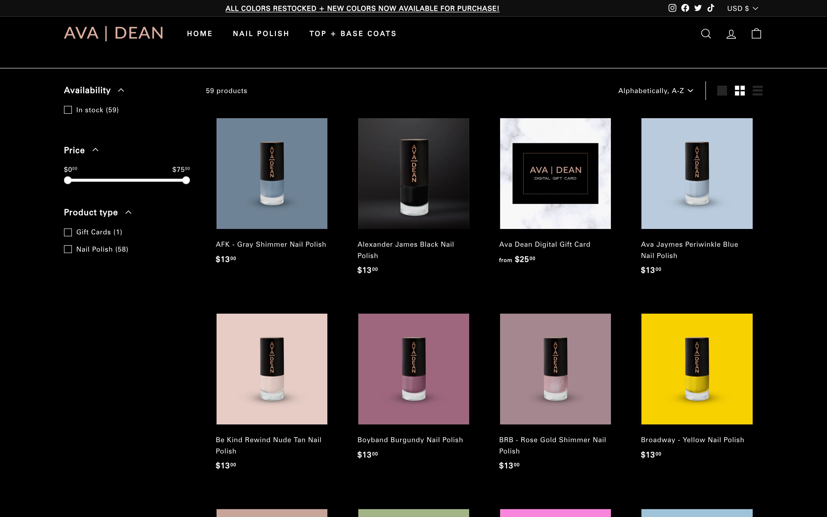 Ava Dean - Backstreet Boys' AJ McLean's Nail Polish Company screenshot 2