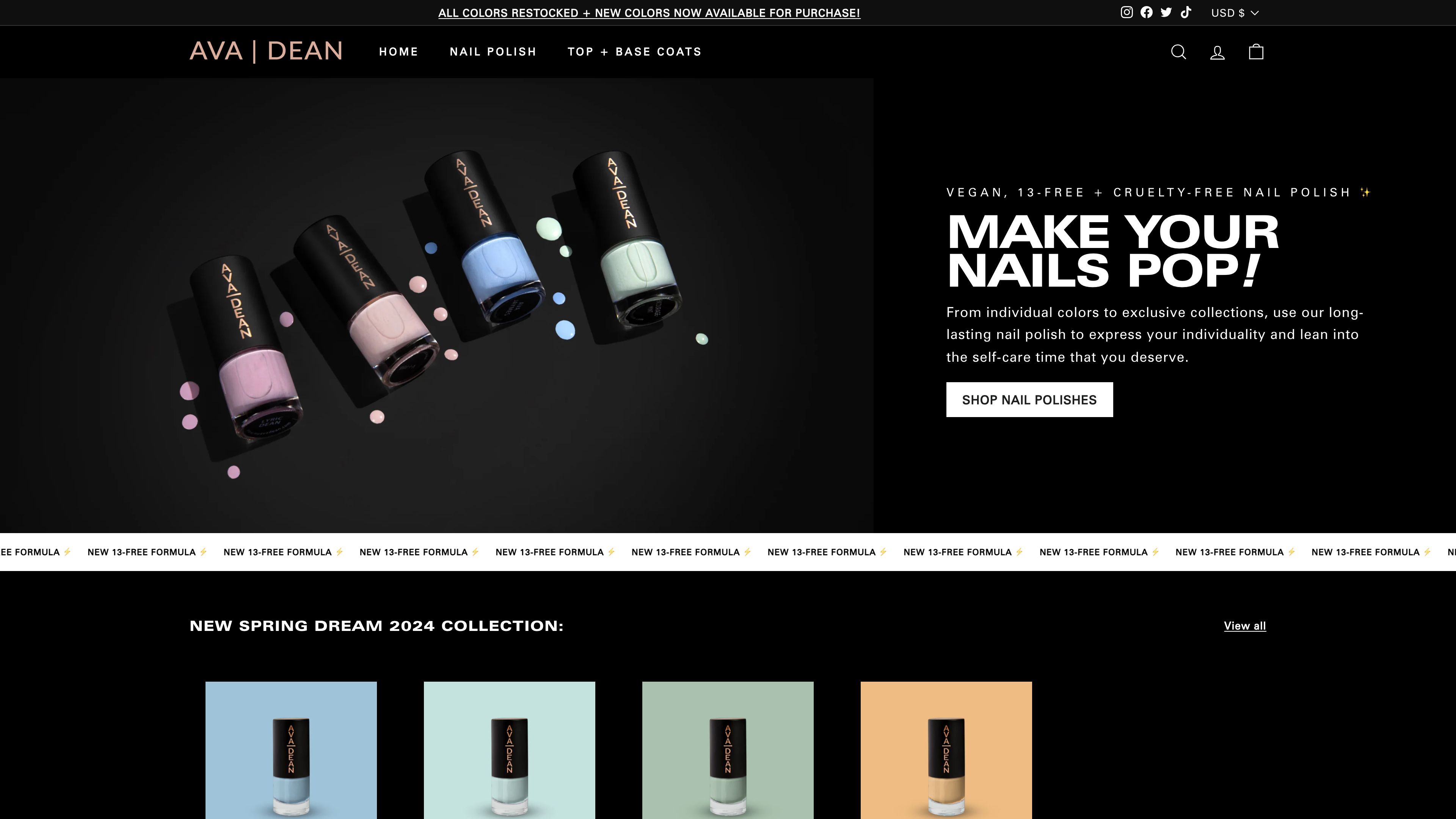 Ava Dean - Backstreet Boys' AJ McLean's Nail Polish Company screenshot 5
