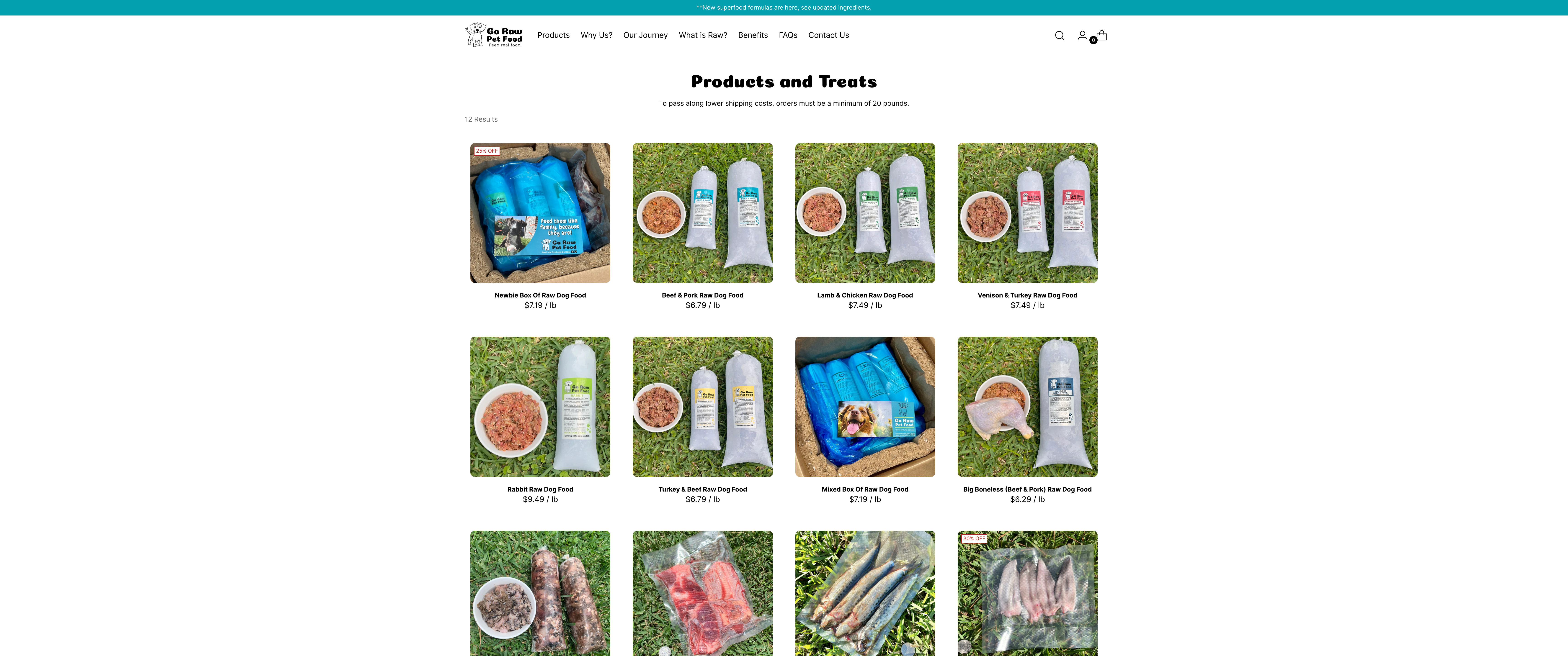 Go Raw Pet Food screenshot