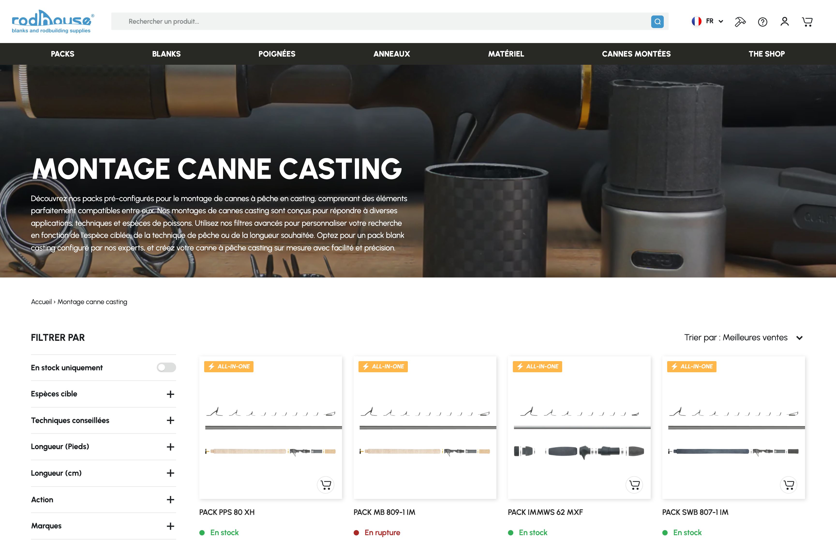 Rodhouse spécialiste Canne à pèche et Road Building screenshot 2