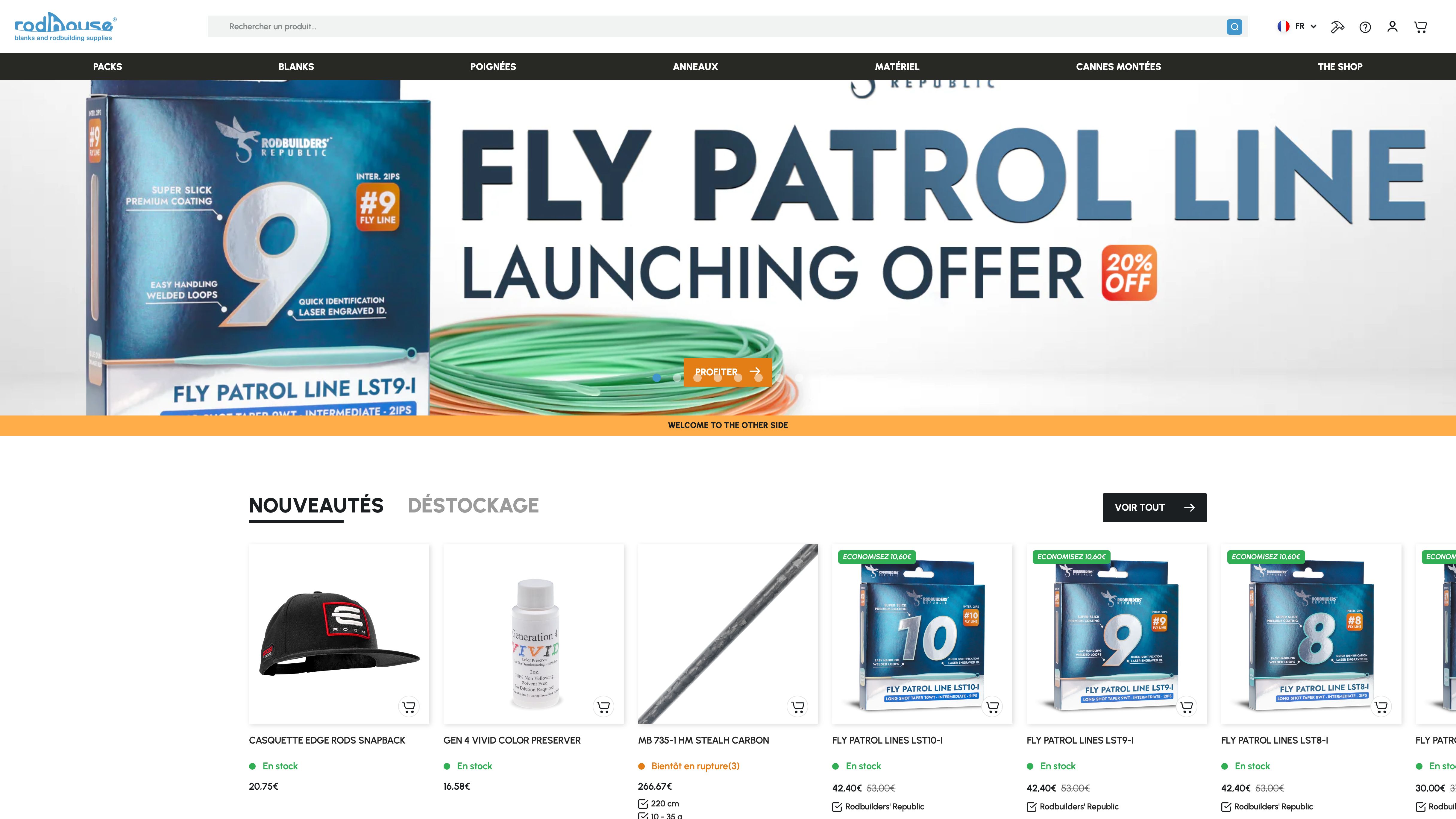 Rodhouse spécialiste Canne à pèche et Road Building screenshot 6