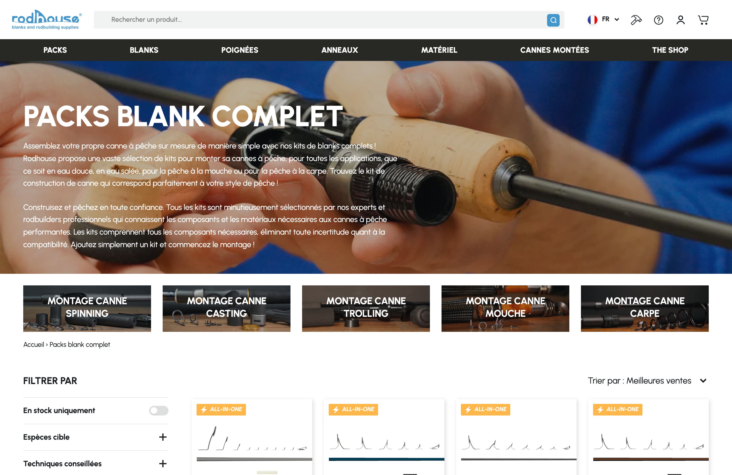 Rodhouse spécialiste Canne à pèche et Road Building screenshot 4