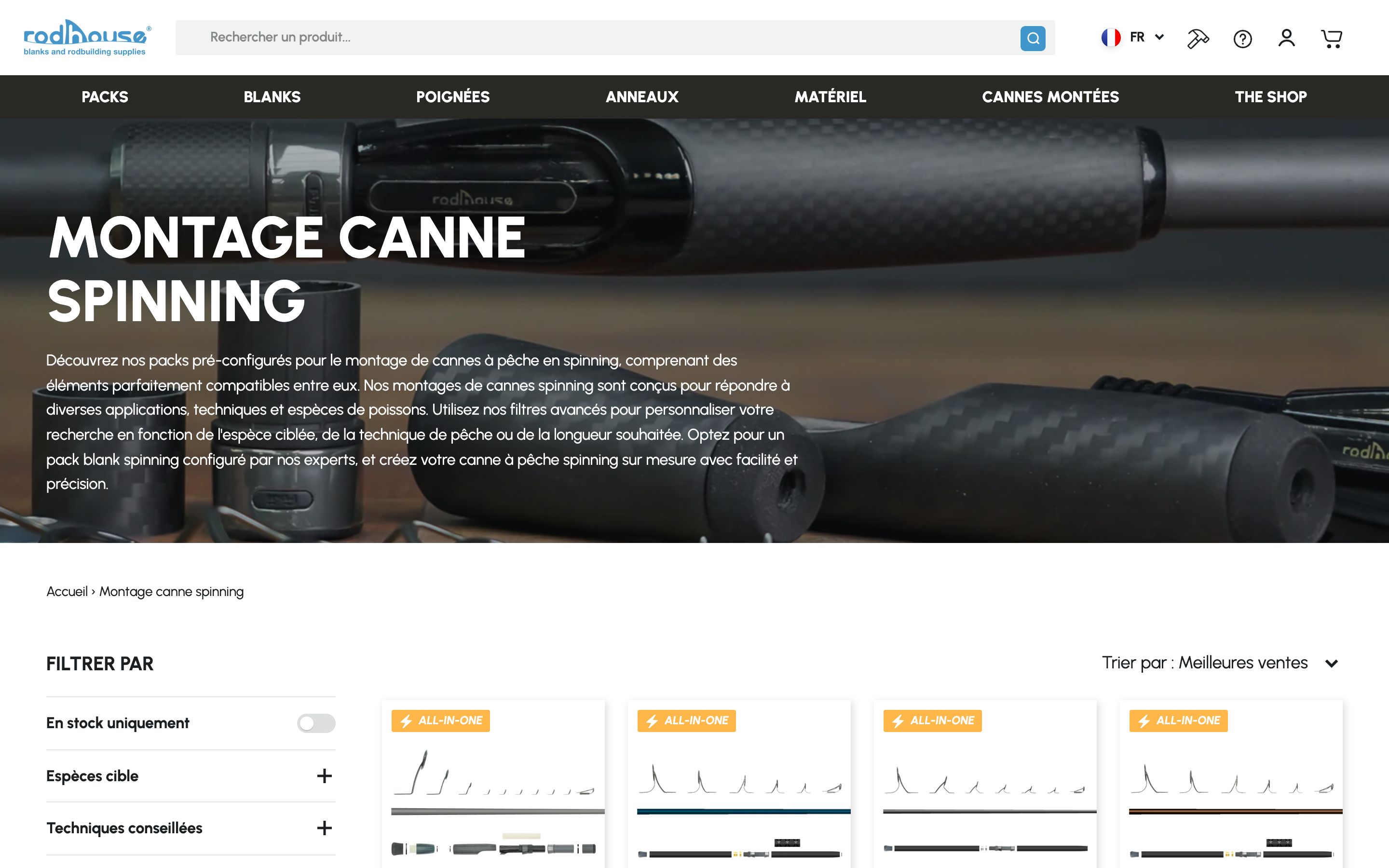 Rodhouse spécialiste Canne à pèche et Road Building screenshot 3