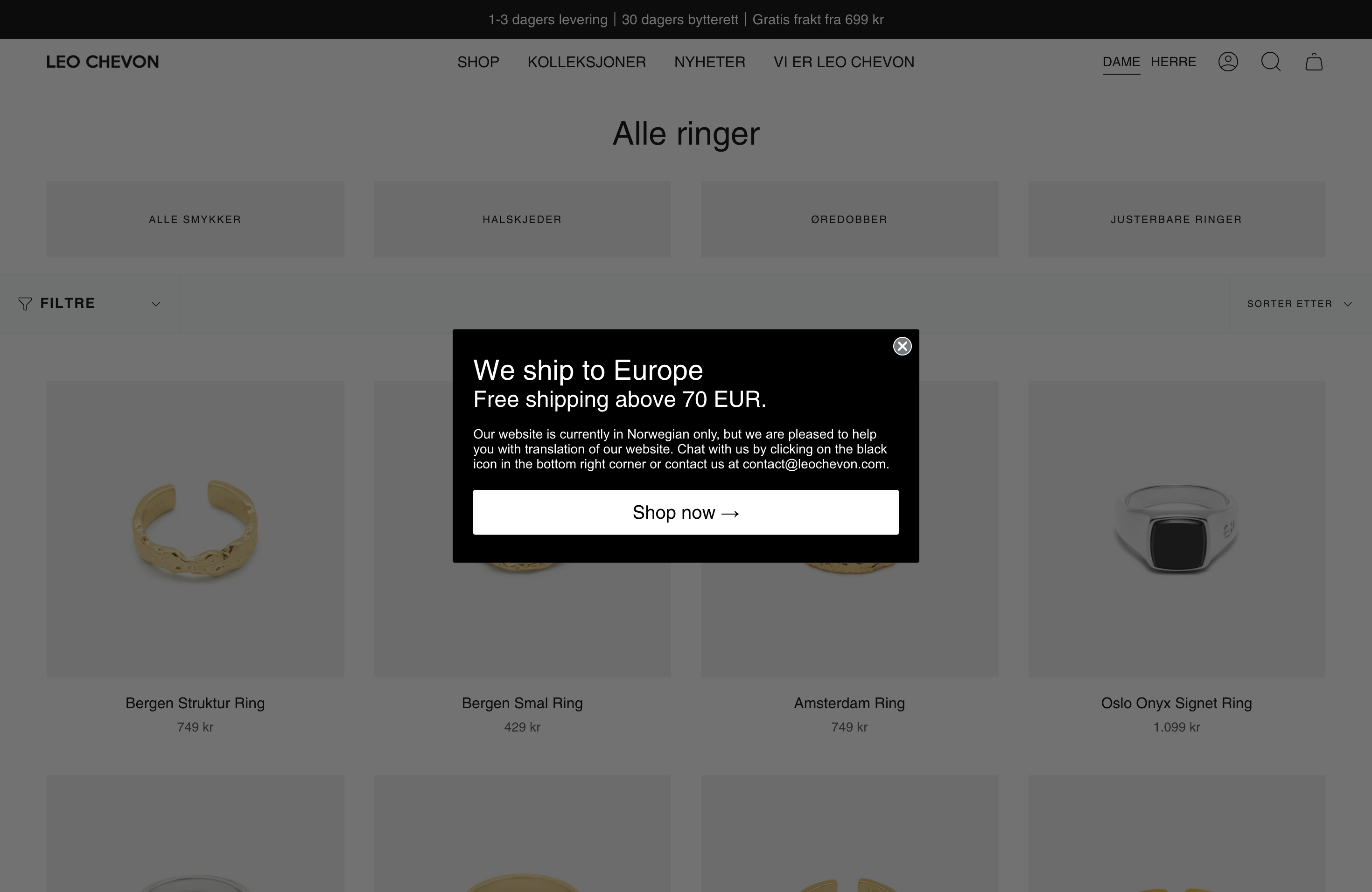 leochevon.no screenshot 3