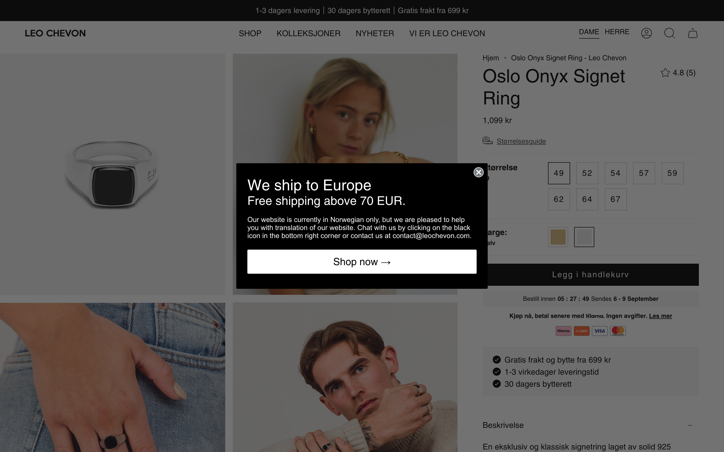 leochevon.no screenshot 4