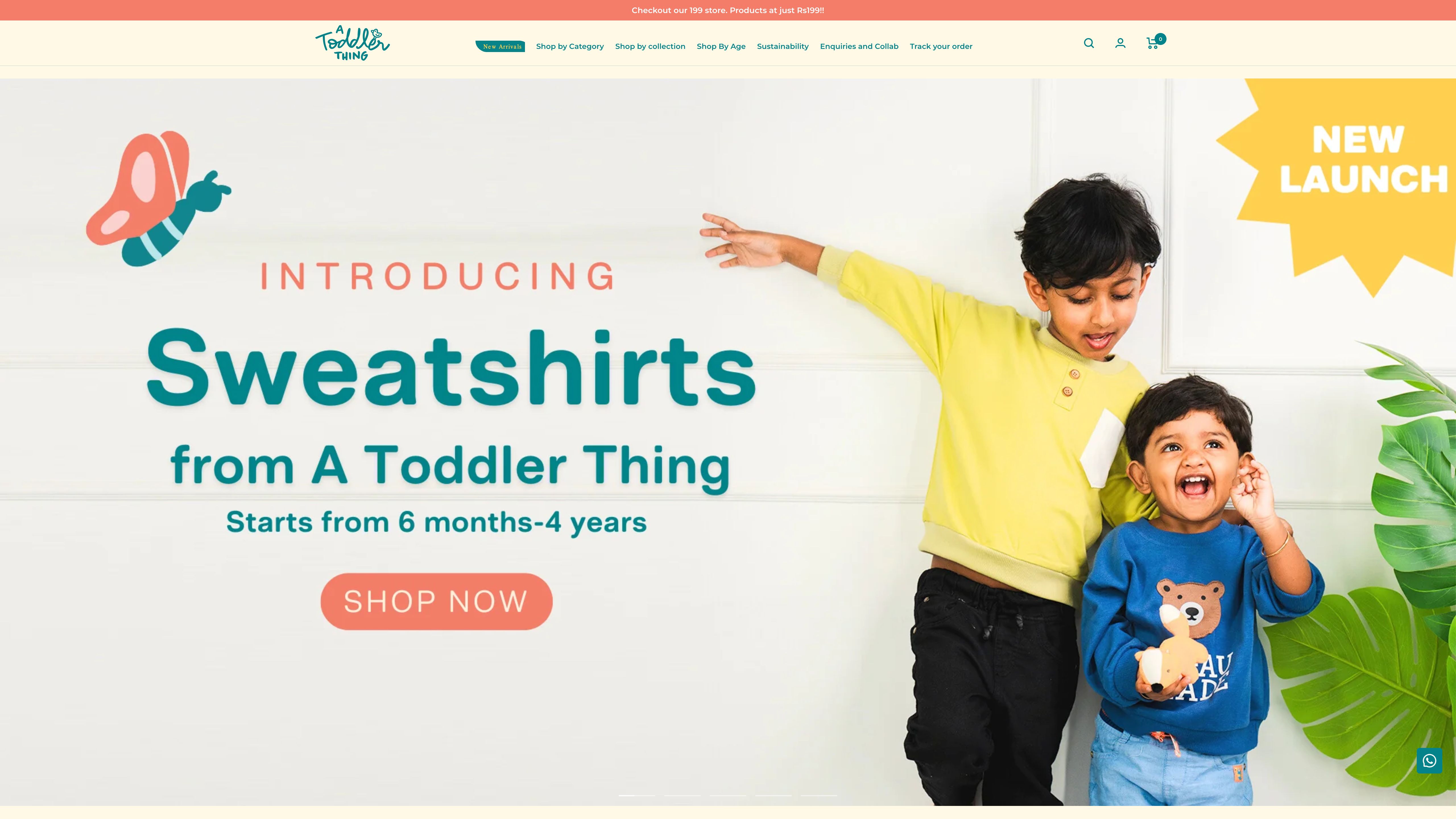 A Toddler Thing | Featured in SharkTank India | Shopify website screenshot 7