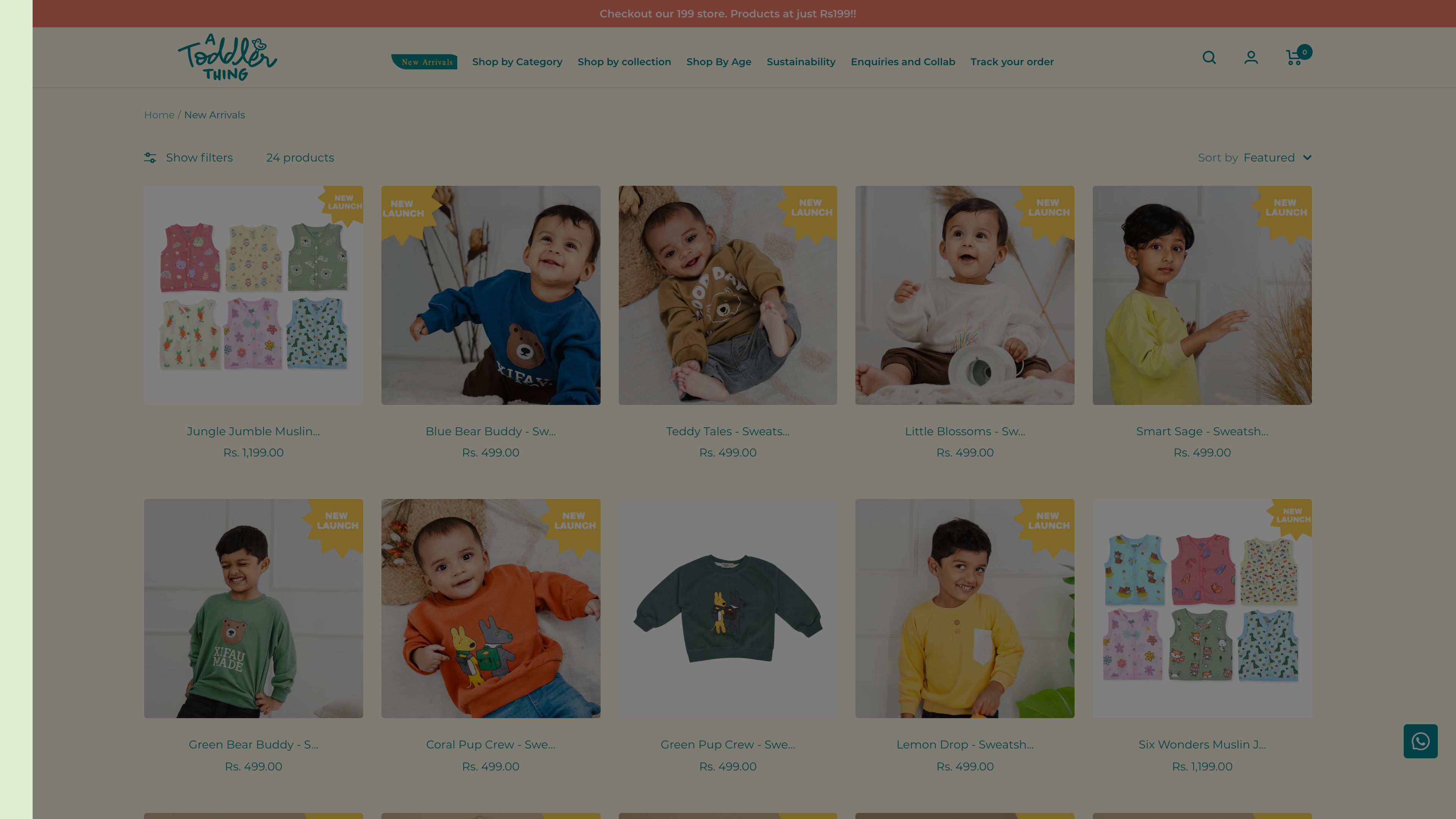 A Toddler Thing | Featured in SharkTank India | Shopify website screenshot 4
