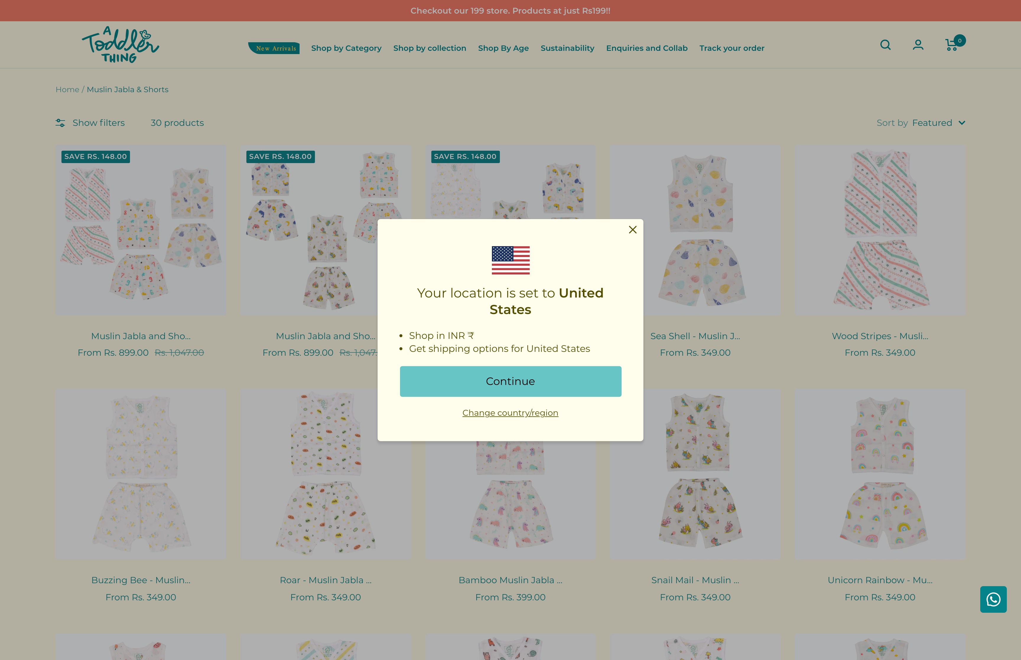A Toddler Thing | Featured in SharkTank India | Shopify website screenshot 2