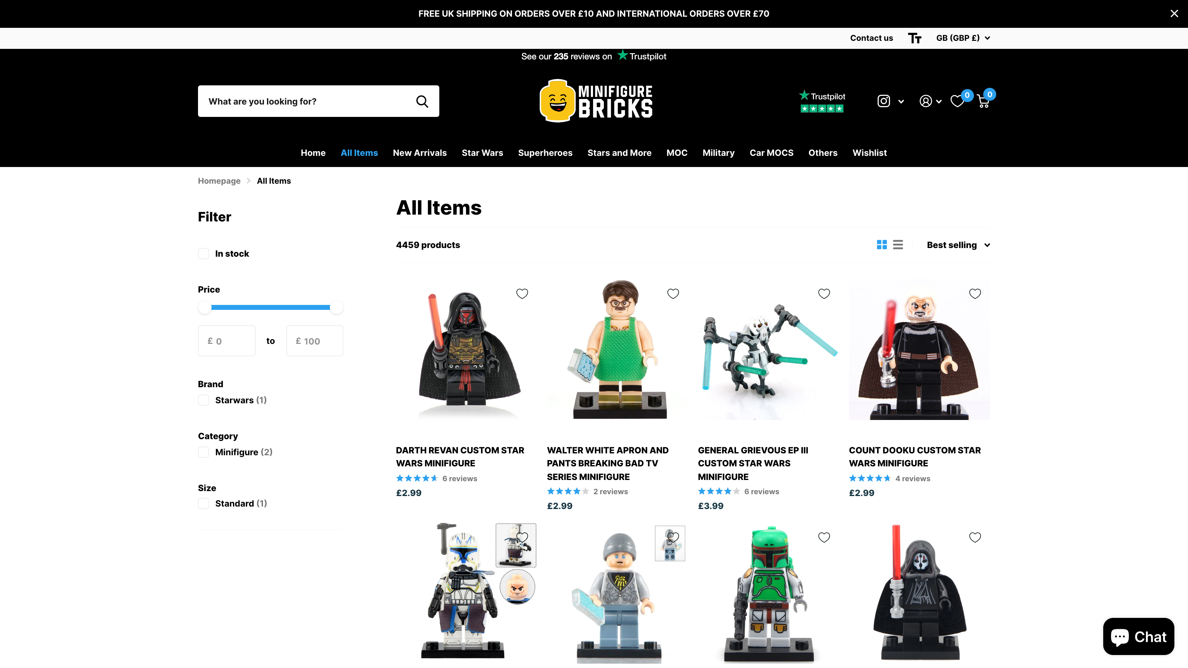 Minifigure bricks ( Children 'Bricks' toys ) screenshot