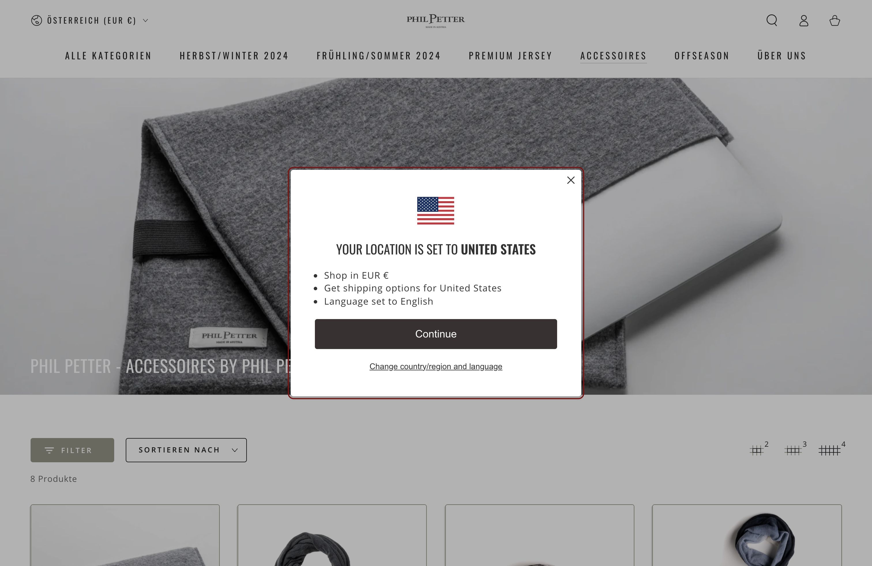 Phil Petter Knitwear GmbH screenshot 2