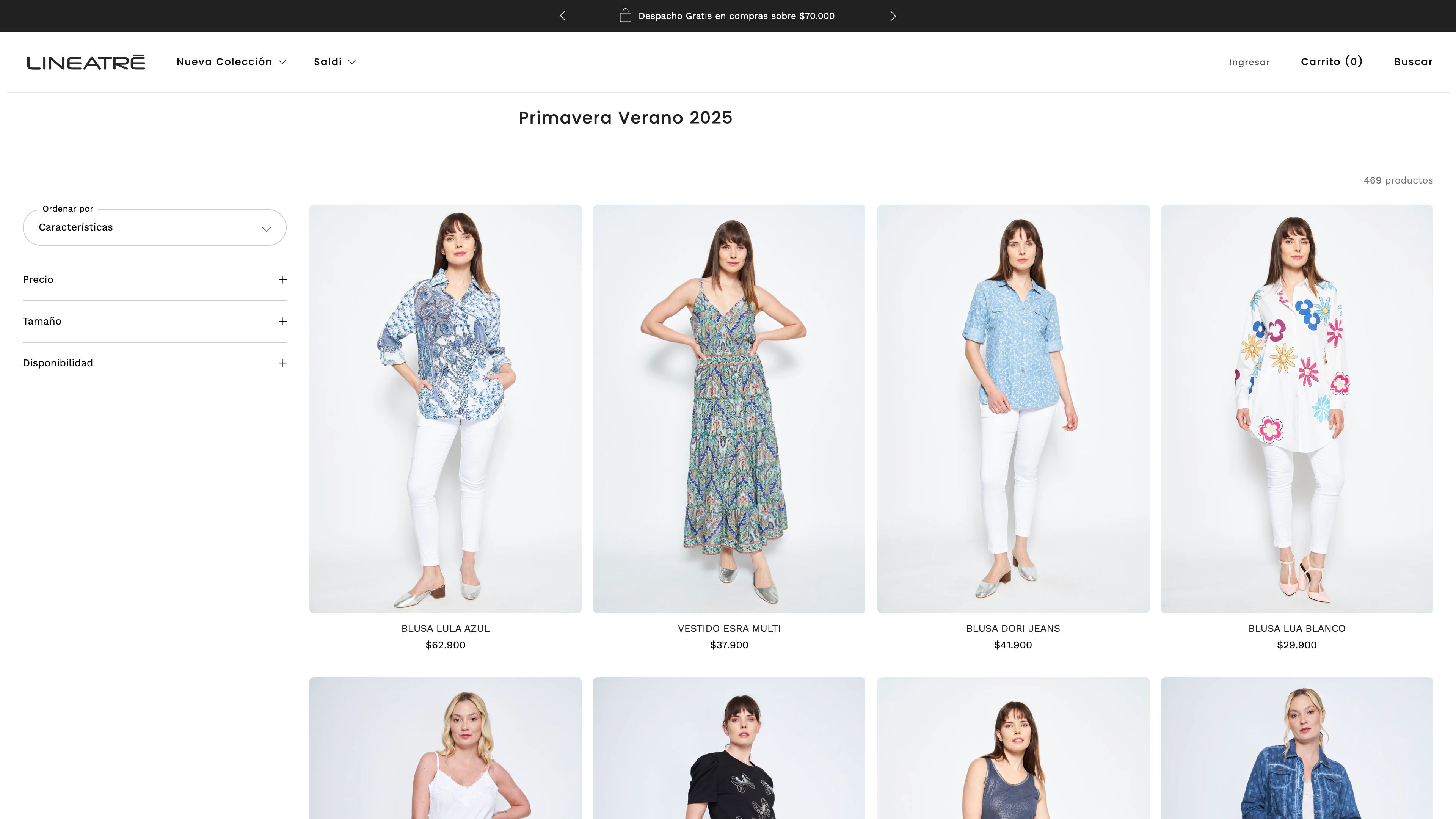 Lineatrē, una marca de moda italiana con 40 años en el mercado. screenshot 3