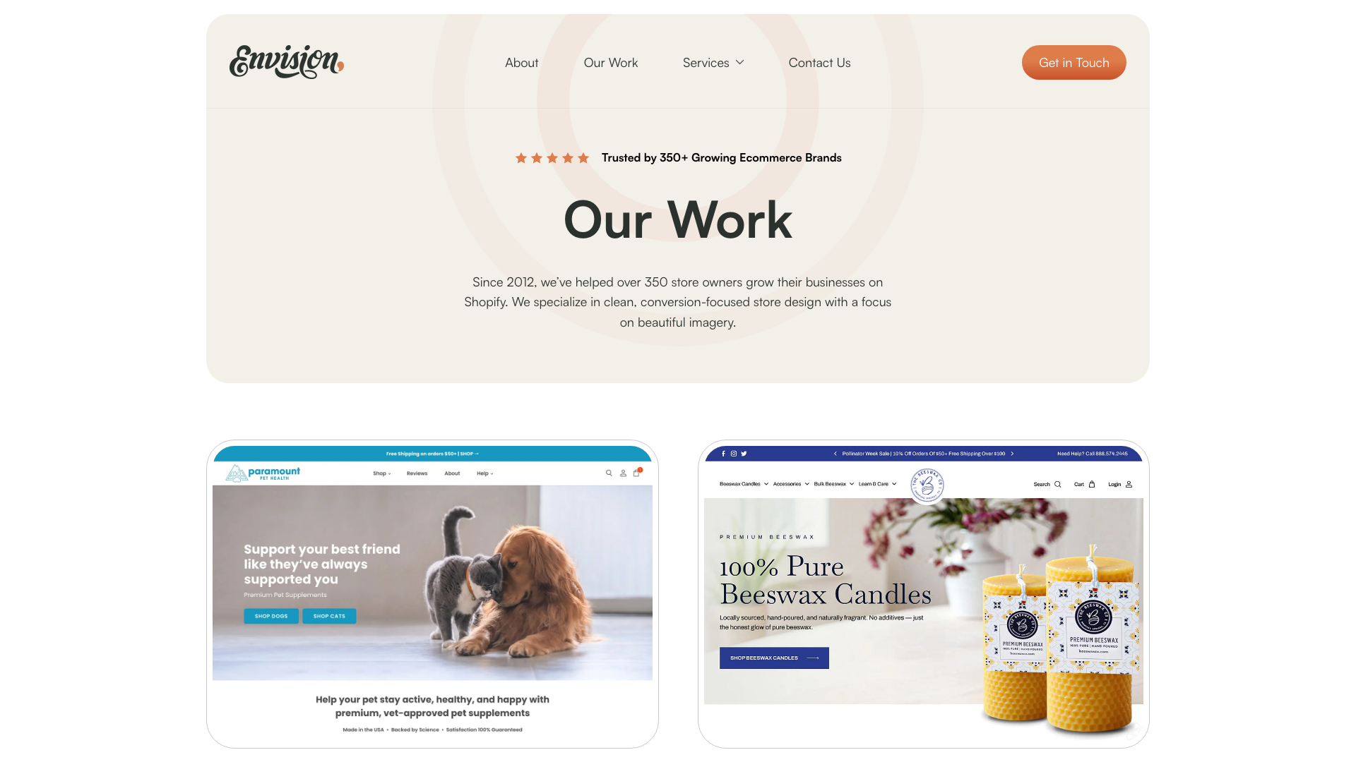 Explore our entire portfolio on our website