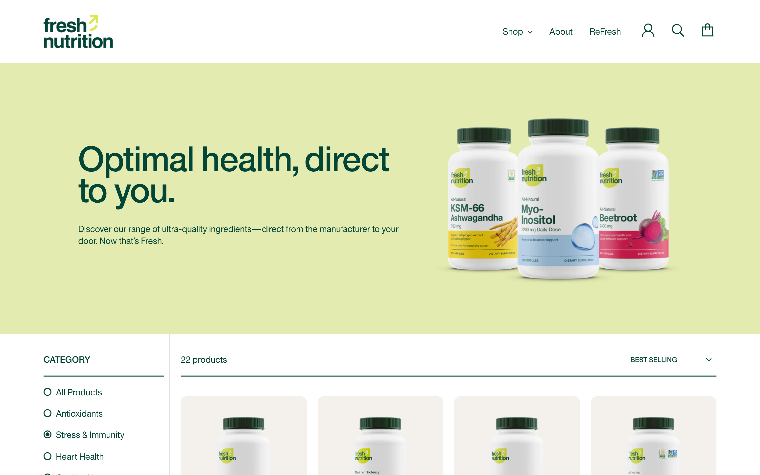 Site build from figma design screenshot 2