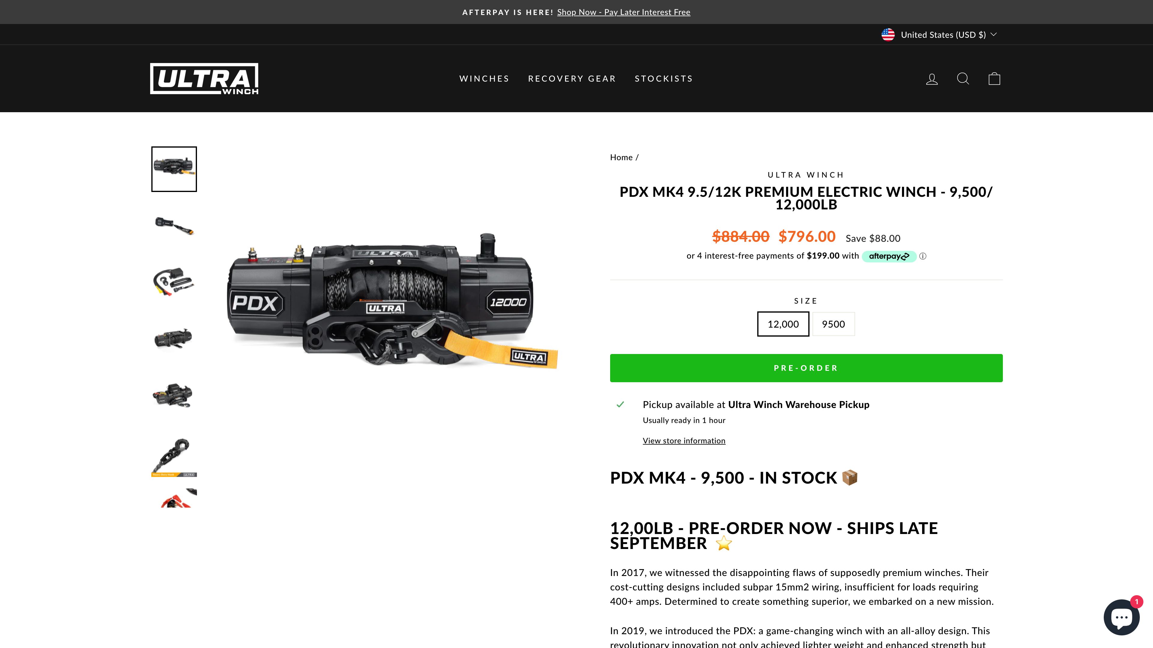 UltraWinch Showcases Winches with a Decent Customized Theme screenshot 6