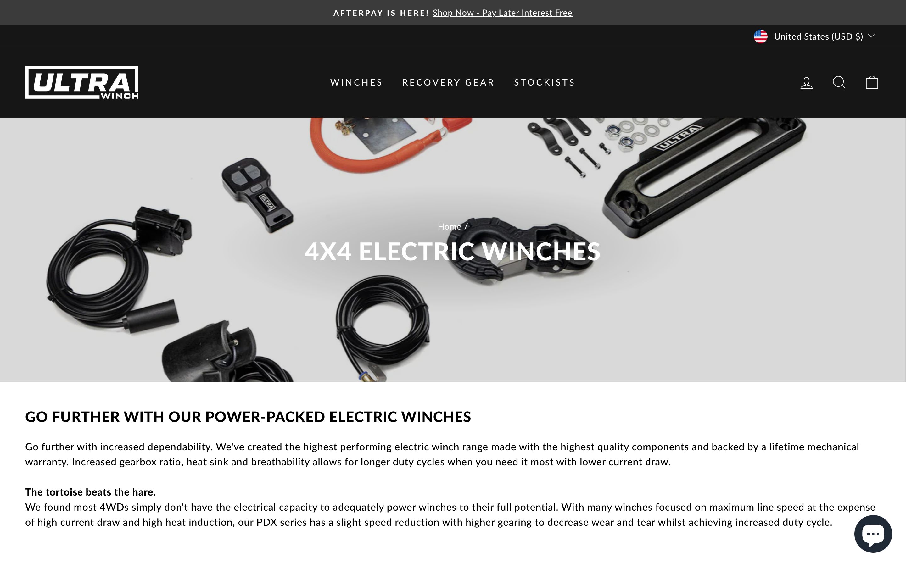 UltraWinch Showcases Winches with a Decent Customized Theme screenshot 2